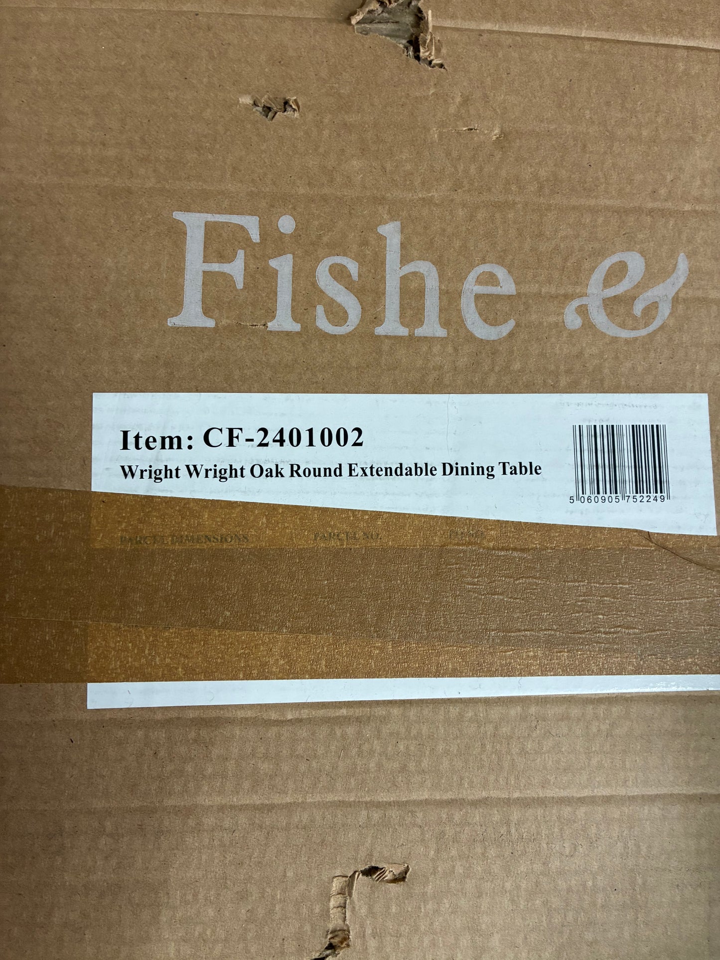 Fishe & Lilly WRIGHT OAK ROUND EXTENDABLE DINING TABLE Rrp £799