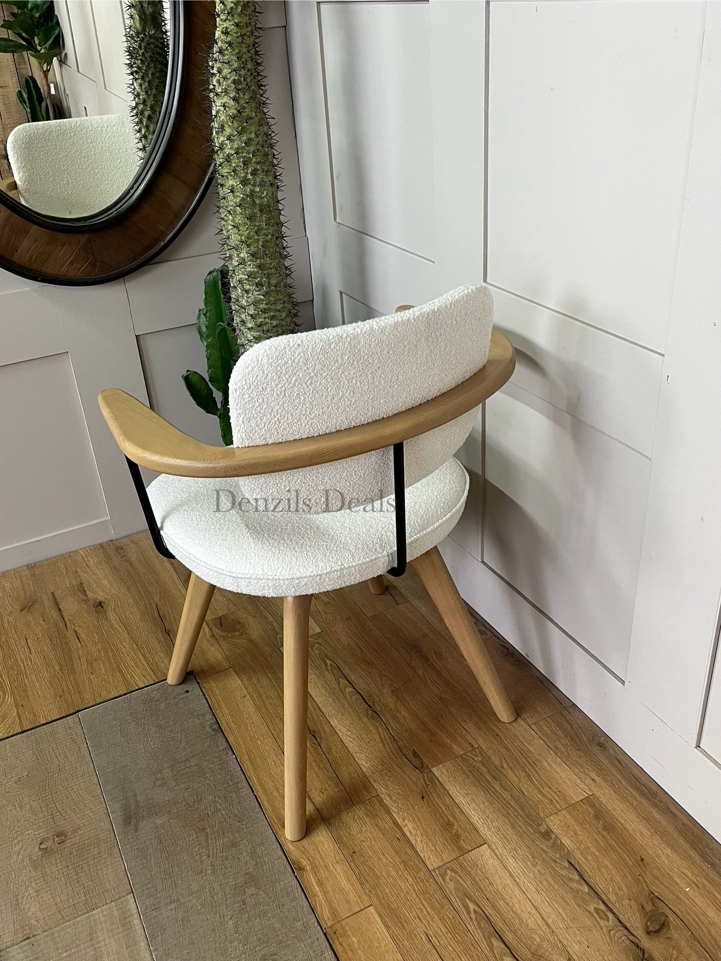 John Lewis Soren Office Chair, Ivory/Natural R52