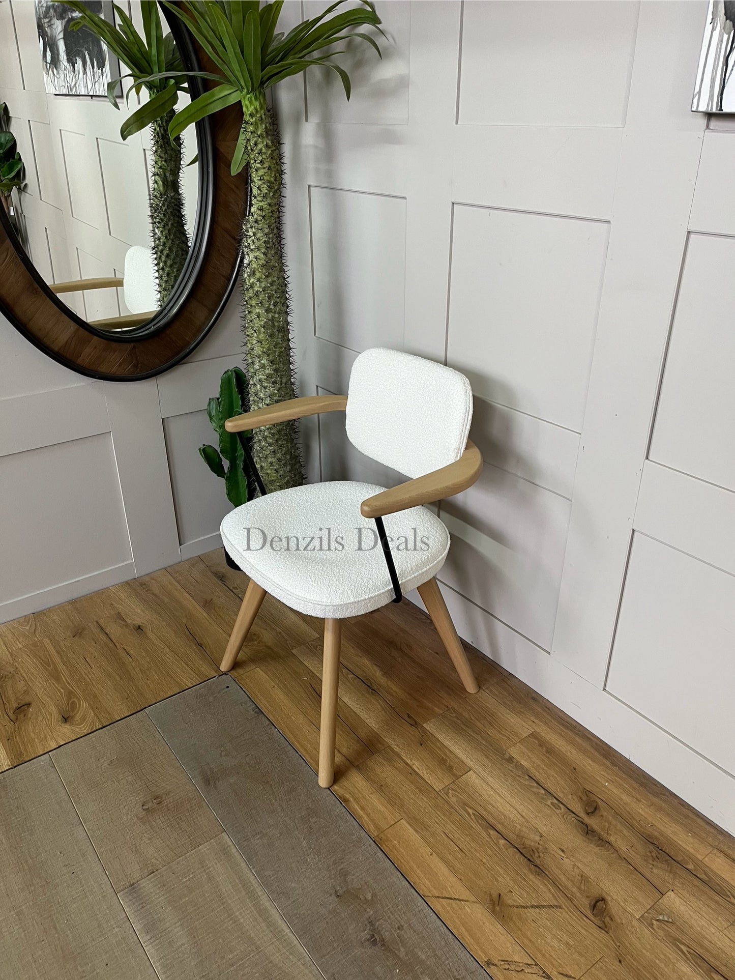 John Lewis Soren Office Chair, Ivory/Natural R52