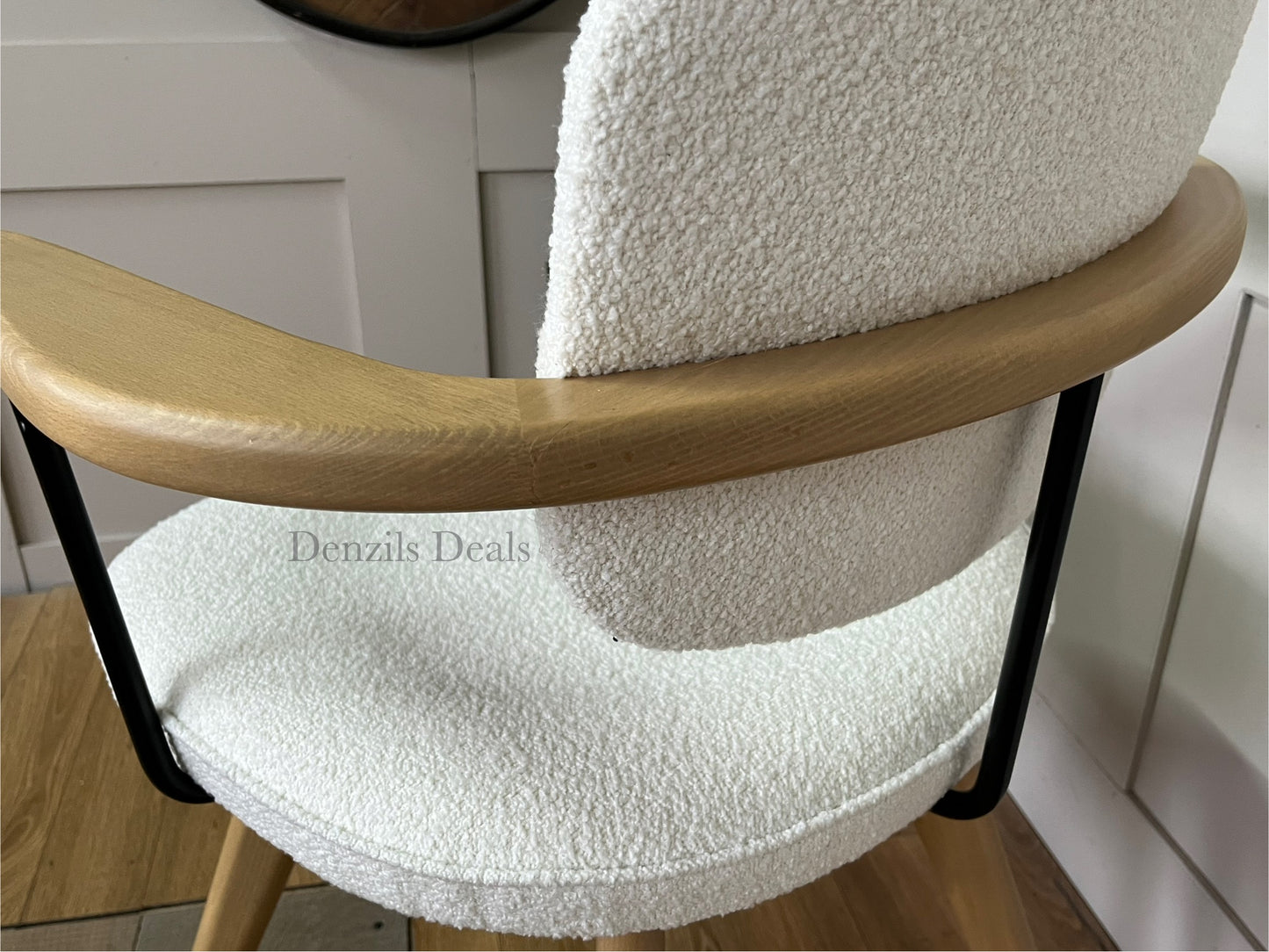 John Lewis Soren Office Chair, Ivory/Natural R52