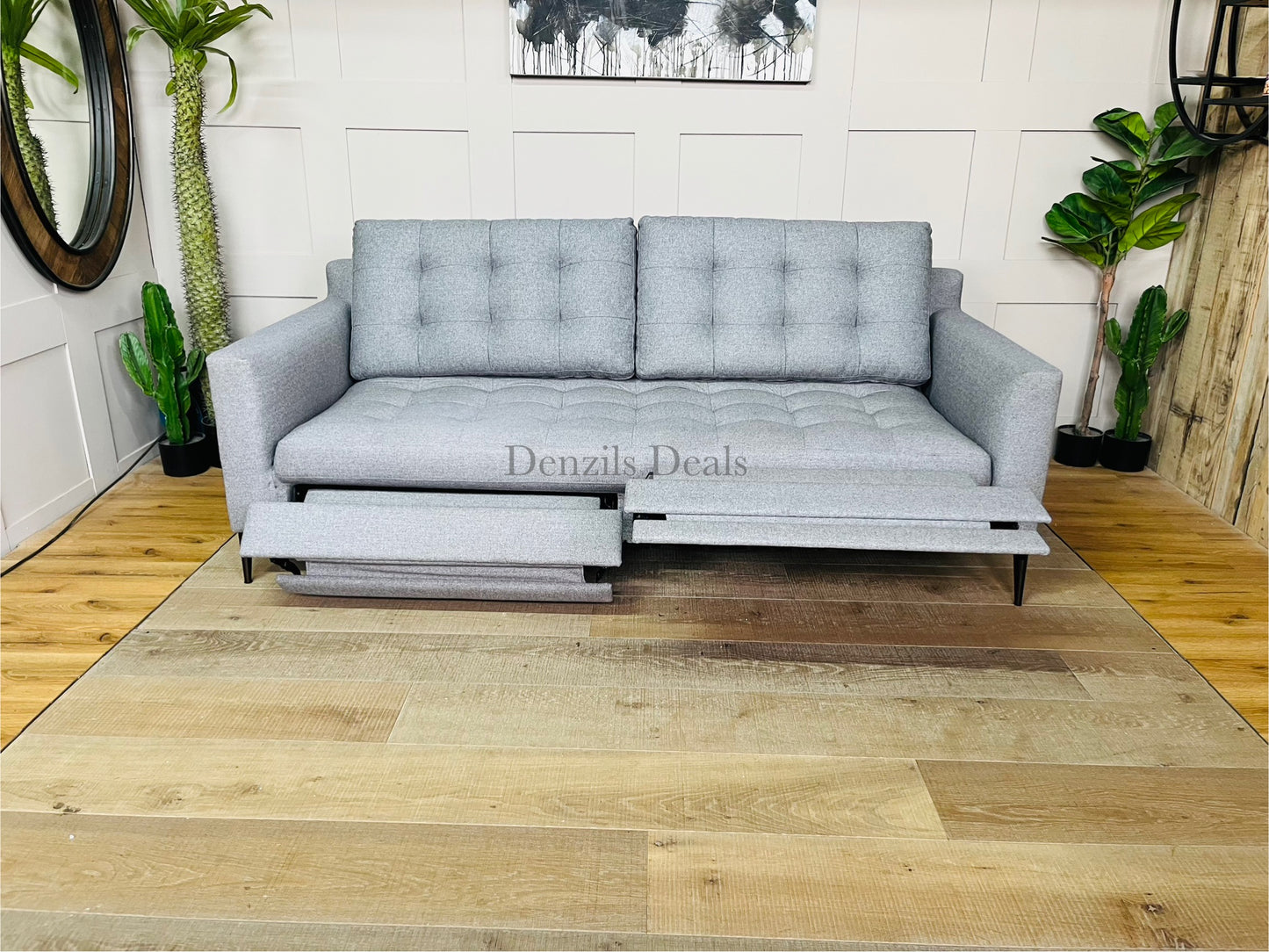 3 Seater Motion Sofa, Metal Leg, John Lewis Draper II Large reclining sofa