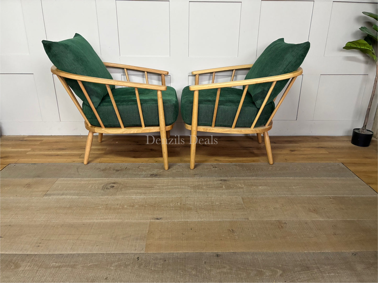 2x Frome Armchair, Forest Green John Lewis Rrp £1598