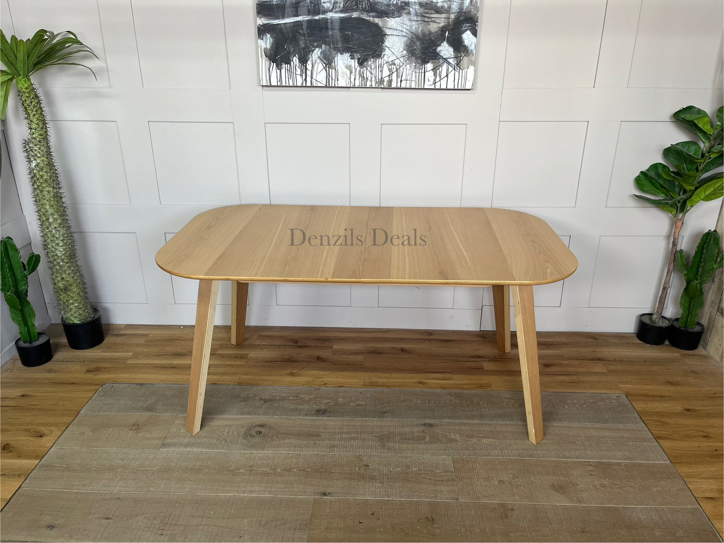 John Lewis Dining Table ANYDAY Anton 6-8 Seater Extending, Oak Rrp £399 R52