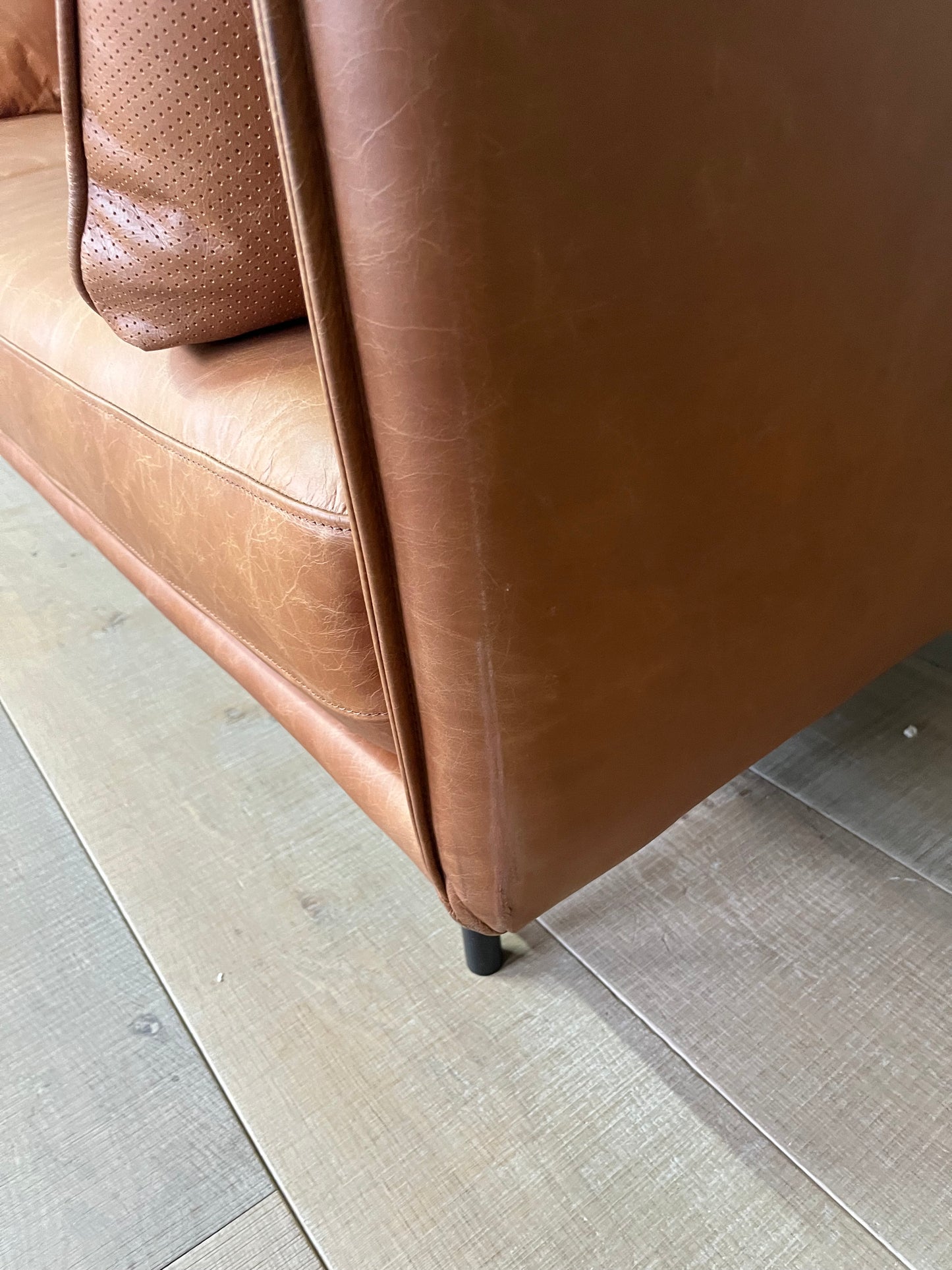 Wigmore Sofa in Brown Leather - Caspian House Rrp £2099 R37