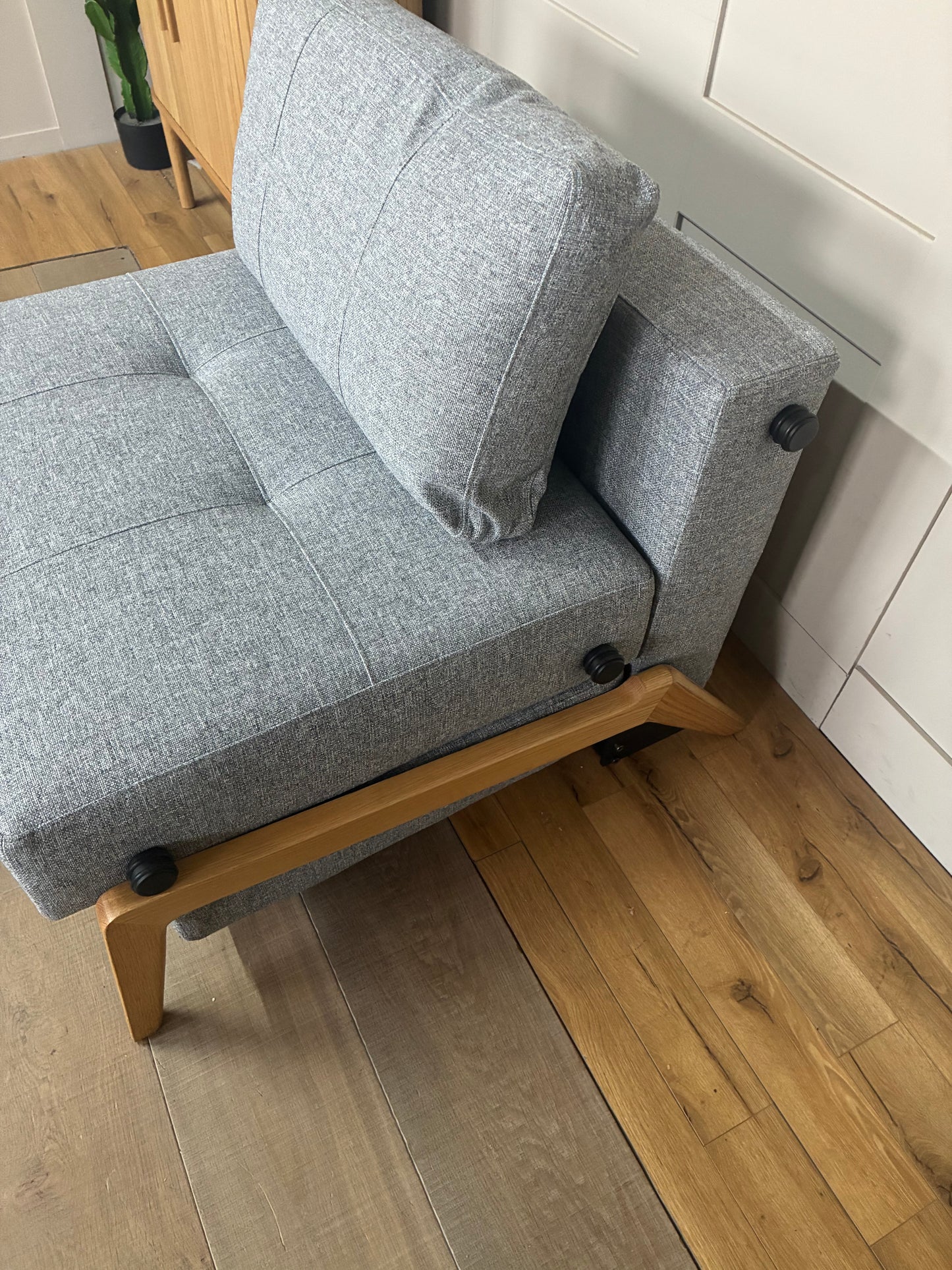 Innovation Living Cubed 90 Armchair Bed, Twist Granite Rrp £1199 R50