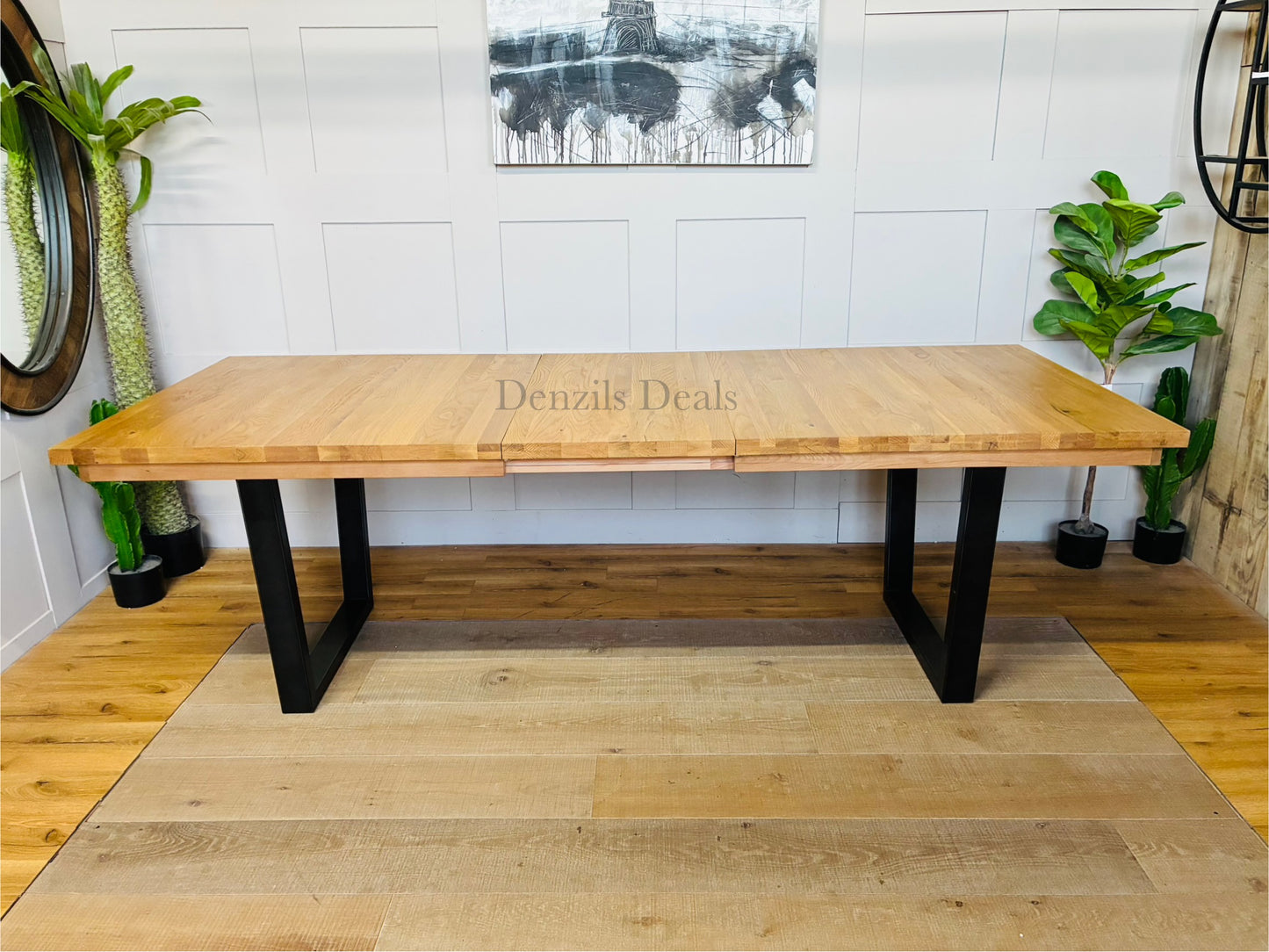 John Lewis Calia 8-10 Seater Extending Dining Table, Oak R41 Rrp 999d