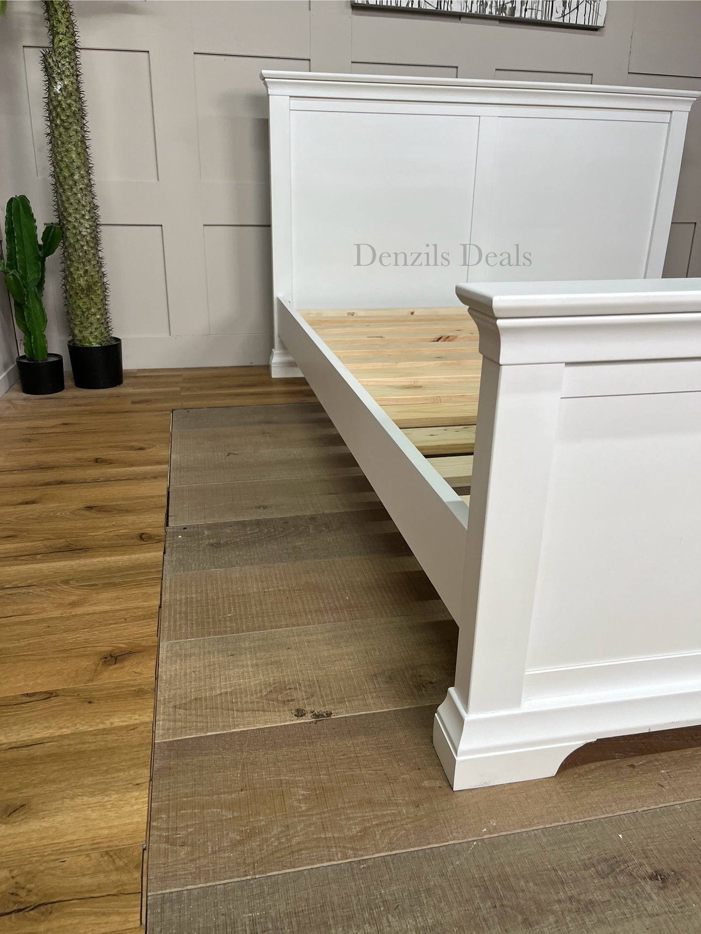 Cotswold CHANTILLY Cool White 5ft Kingsize Bed