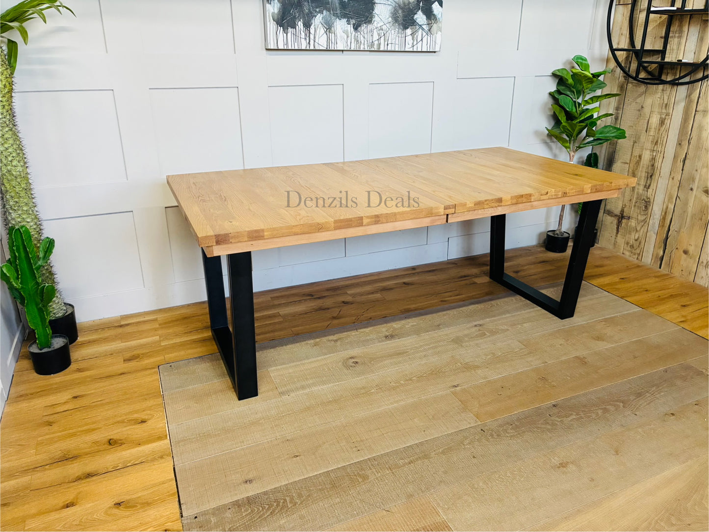 John Lewis Calia 8-10 Seater Extending Dining Table, Oak R41 Rrp 999d