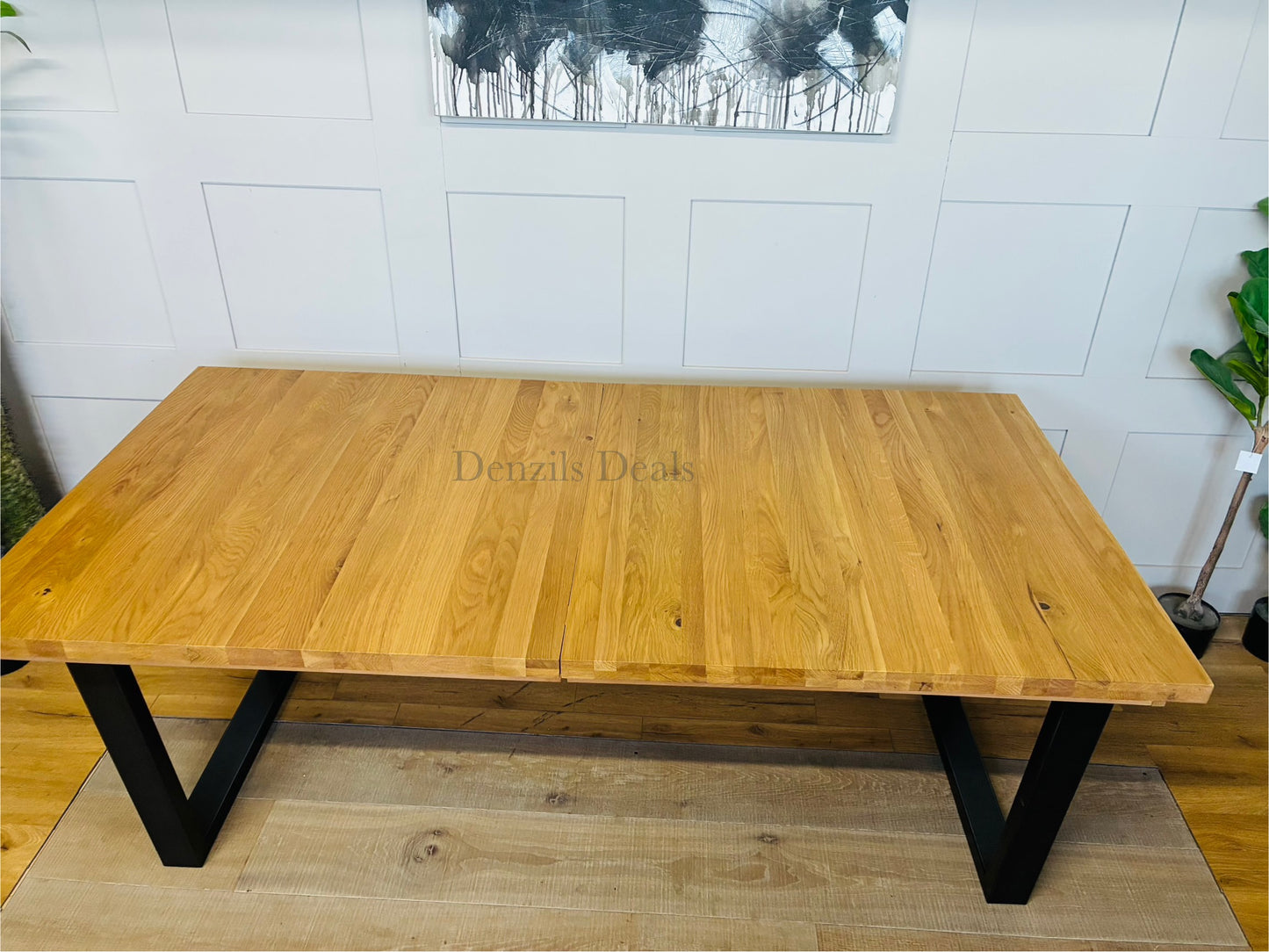 John Lewis Calia 8-10 Seater Extending Dining Table, Oak R41 Rrp 999d