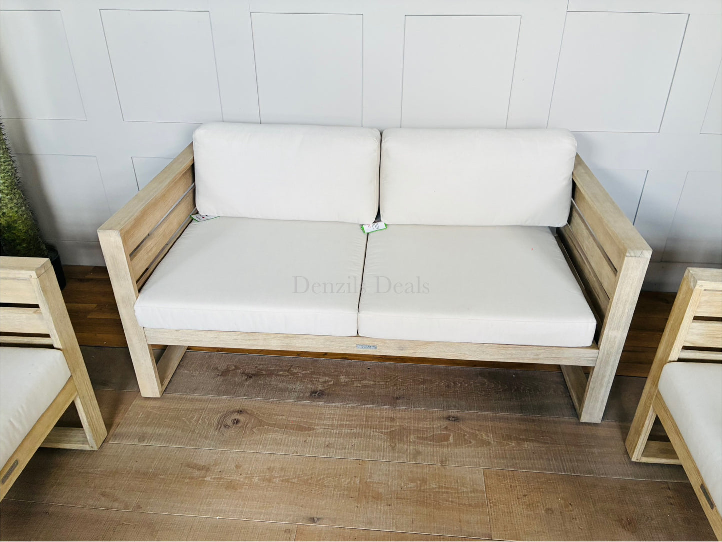 John Lewis St Ives 2-Seater Garden Lounging Sofa & 2 Armchairs, outdoor set