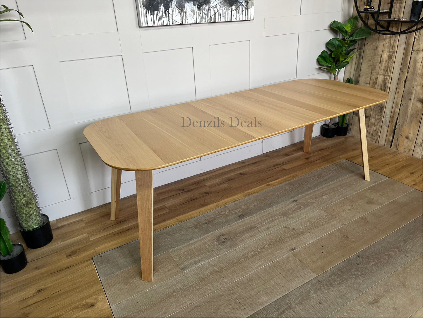 John Lewis Dining Table ANYDAY Anton 6-8 Seater Extending, Oak Rrp £399 R52
