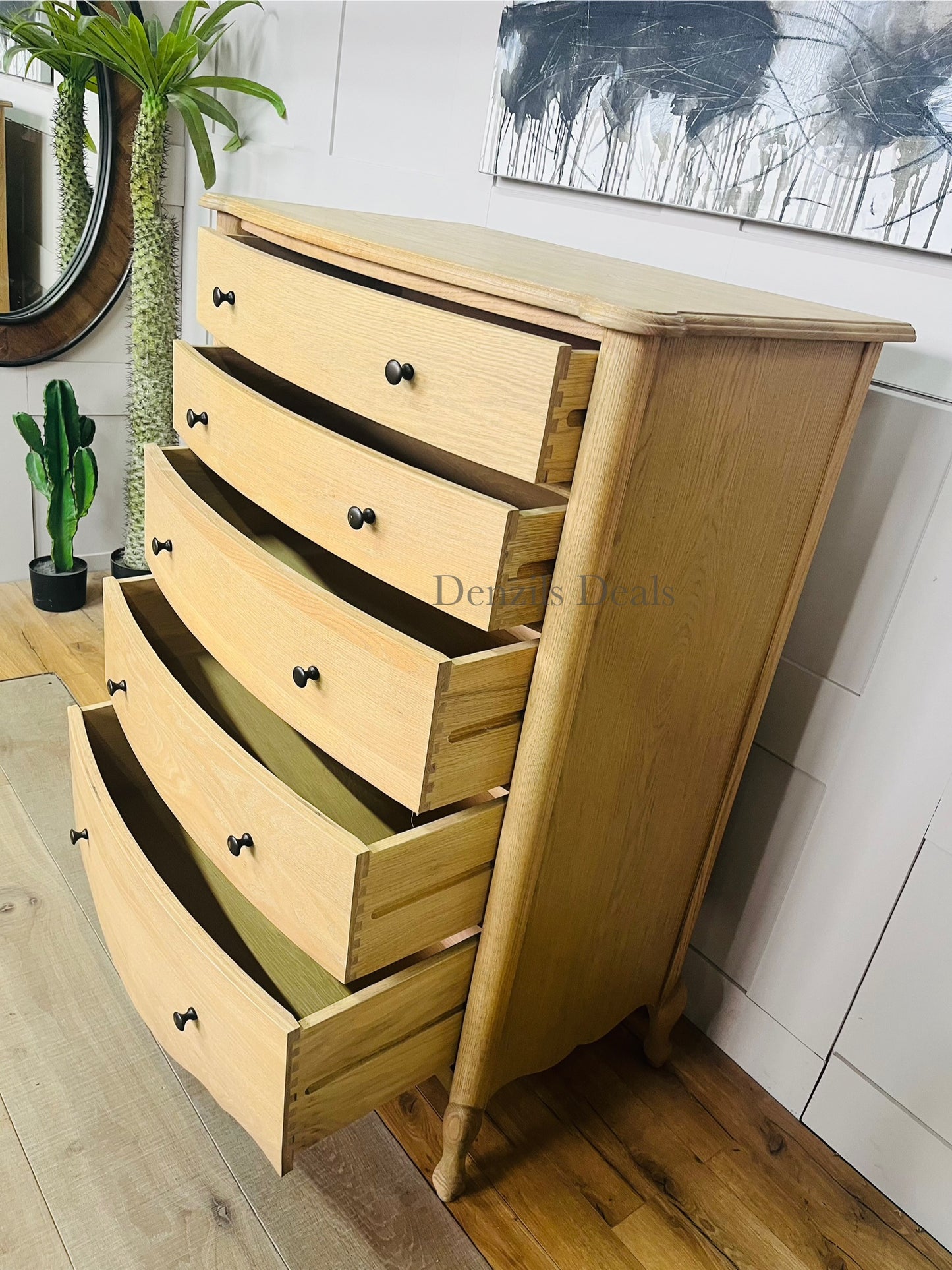 John Lewis Louis 5 Drawer Chest, Oak Rep £899