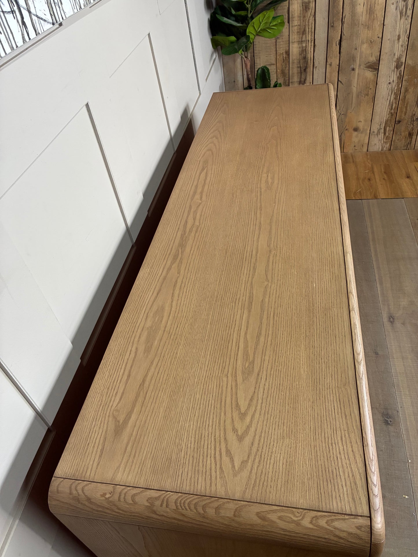 Anthropologie Monza Faux-Leather Six Drawer Chest R43