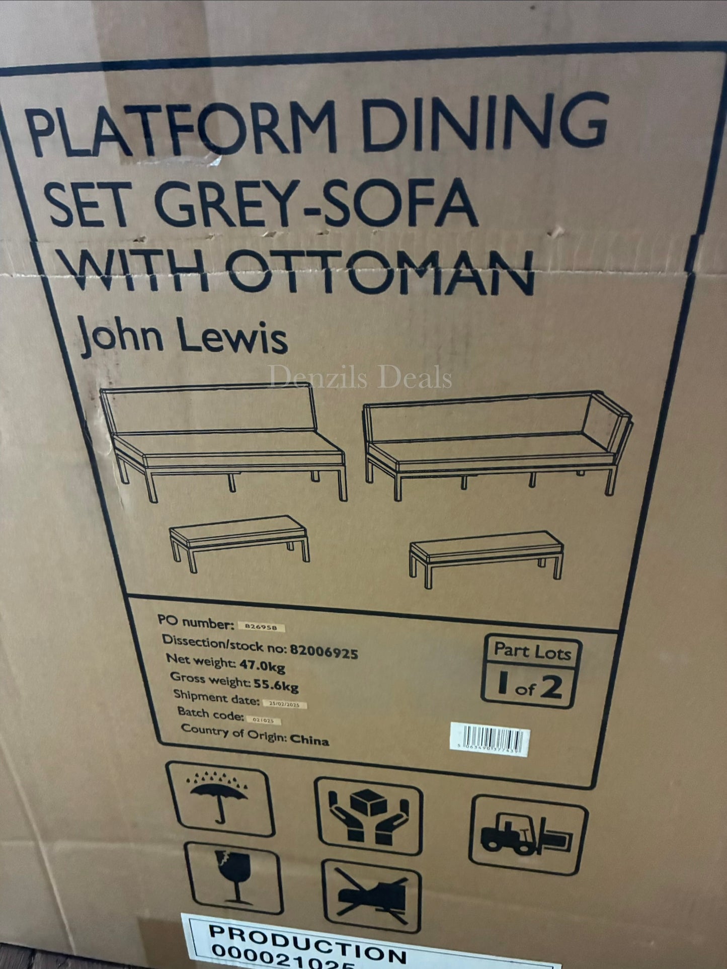 John Lewis Platform 8-Seater Corner Garden and outdoor Dining/Lounge Set with Height-Adjusta Rrp £1499