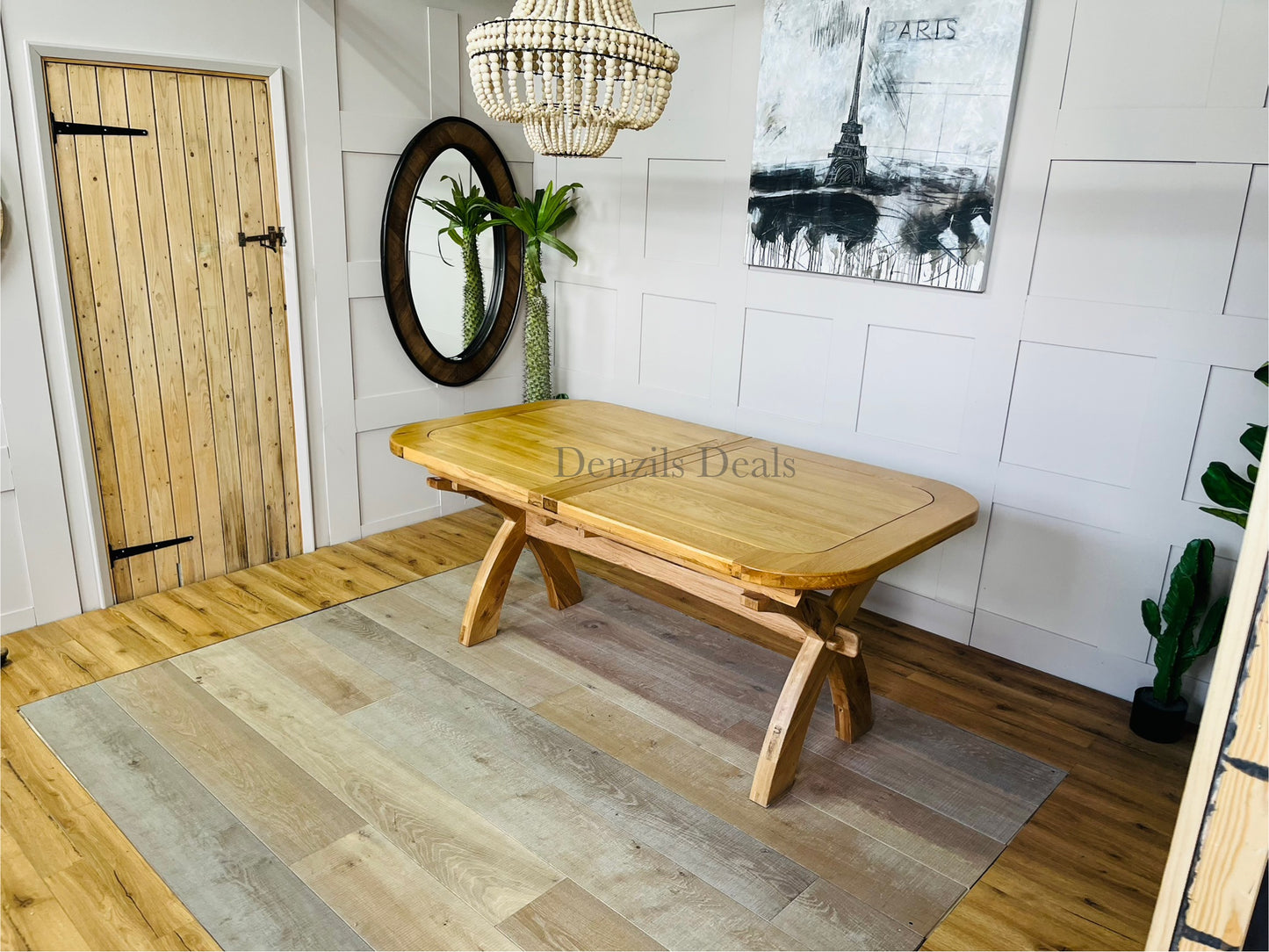 Oak Extendable Dining Table 10-12 Seat Oak Furnitureland Hercules R26