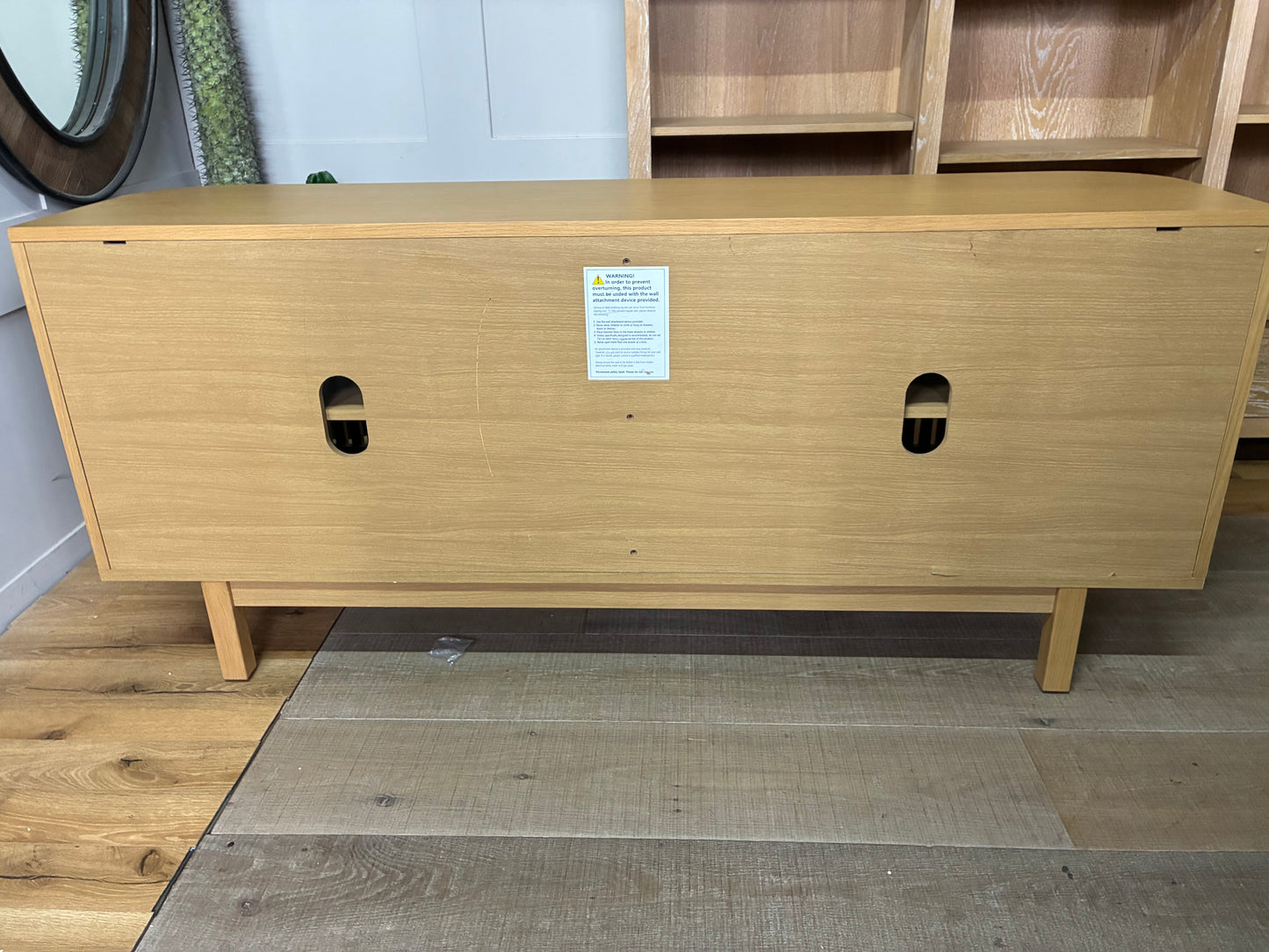 John Lewis Slatted TV Stand Sideboard for TVs up to 60", Oak Rrp £749