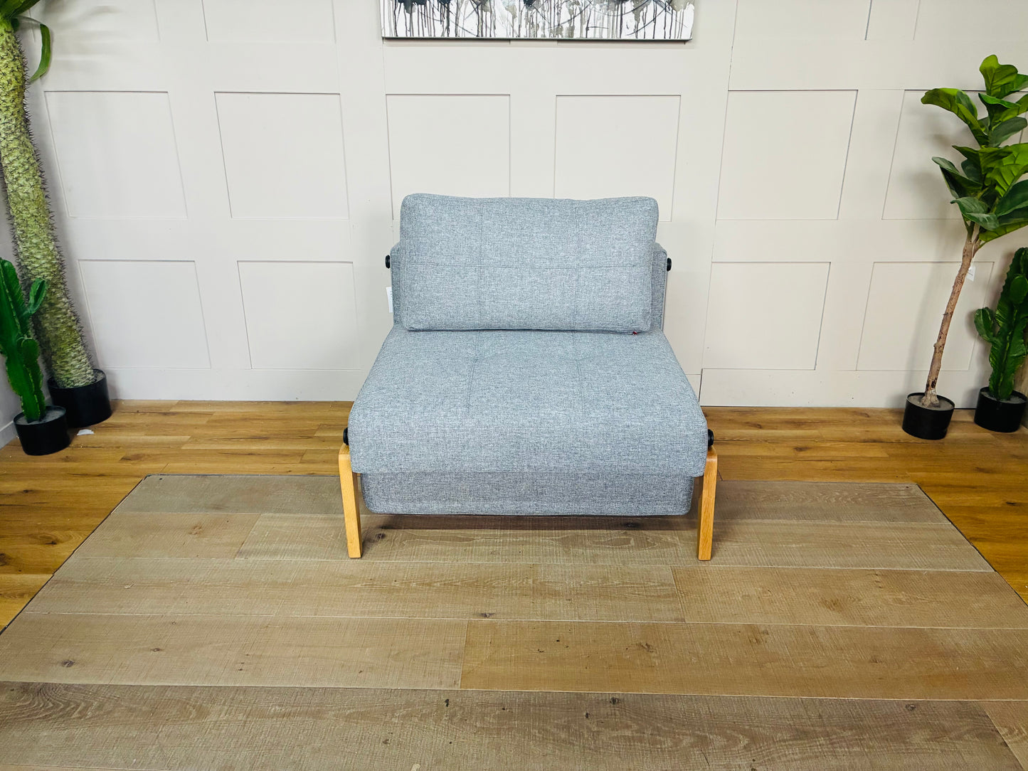 Innovation Living Cubed 90 Armchair Bed, Twist Granite Rrp £1199 R50