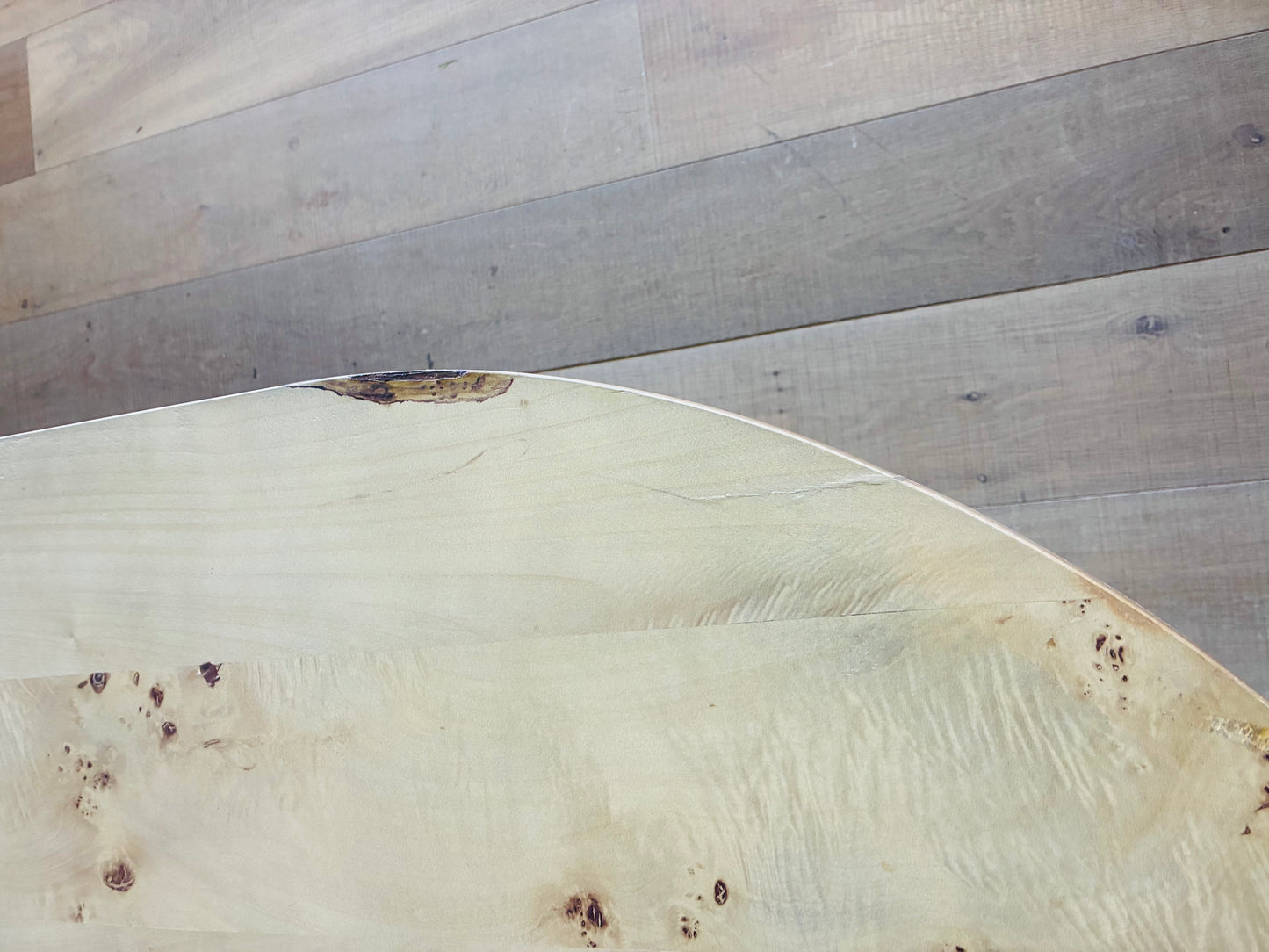 Anthropologie Scout Ash Wood Dining Table With Veneer Pattern Top R49