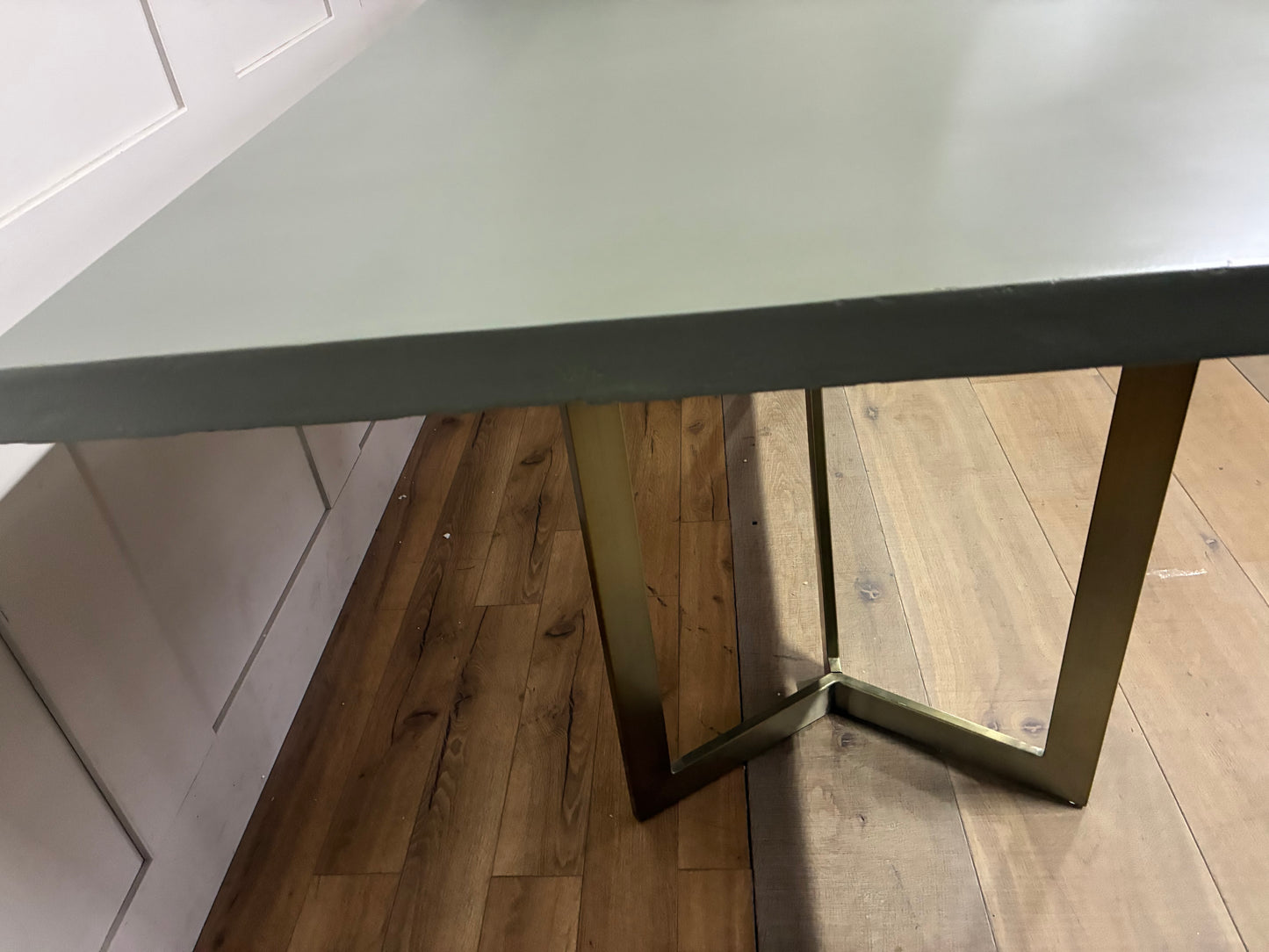 West Elm Tower Dining Table - Concrete RRP £999