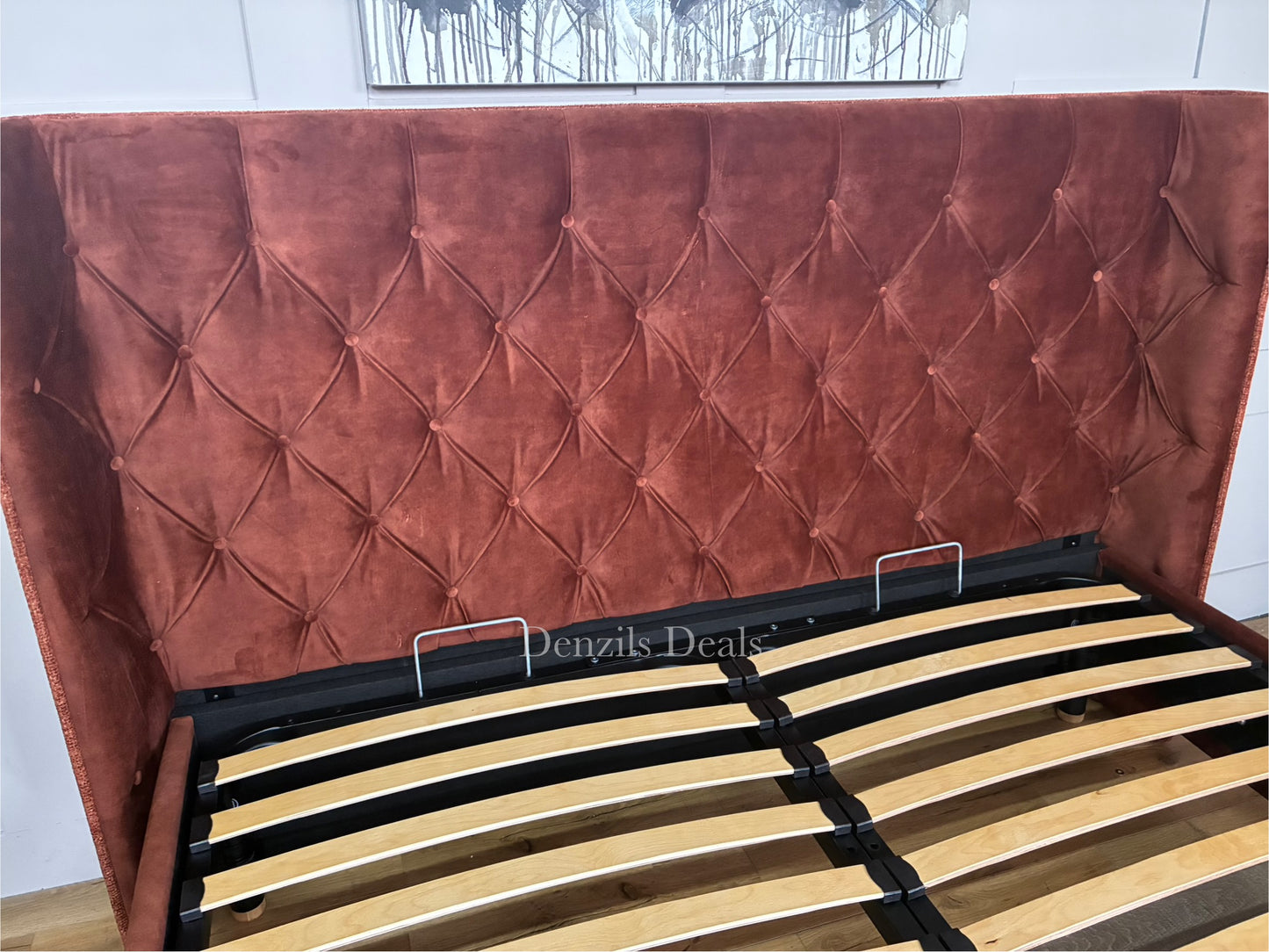 Tempur Arc™ Luxury Upholstered Ottoman Supper King Size Bed Frame