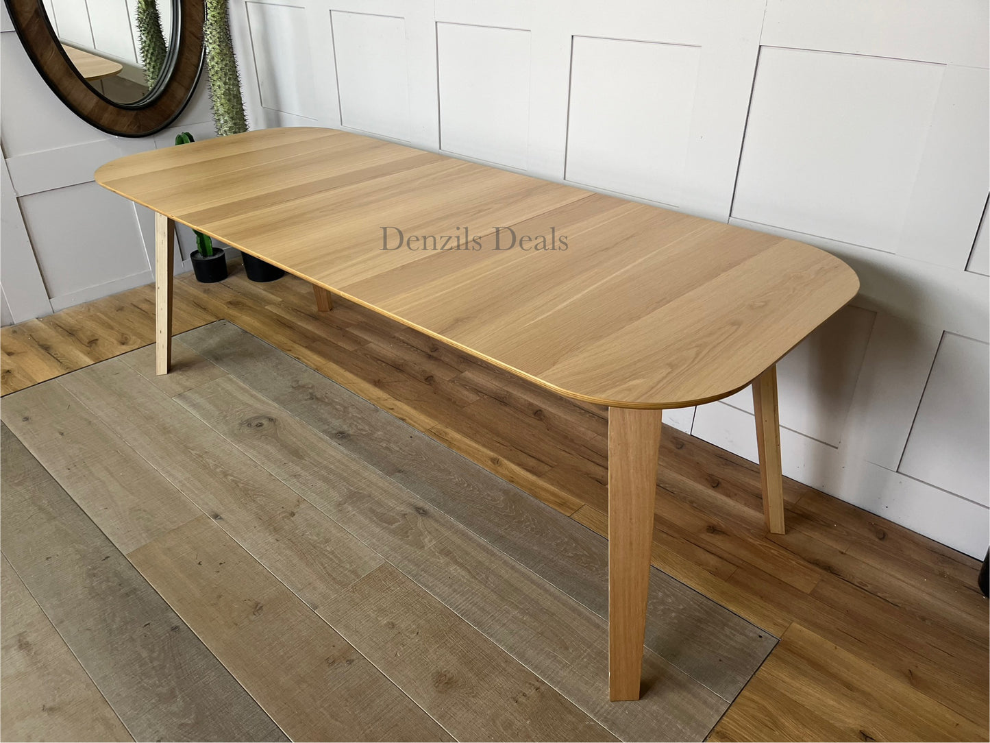 John Lewis Dining Table ANYDAY Anton 6-8 Seater Extending, Oak Rrp £399 R52
