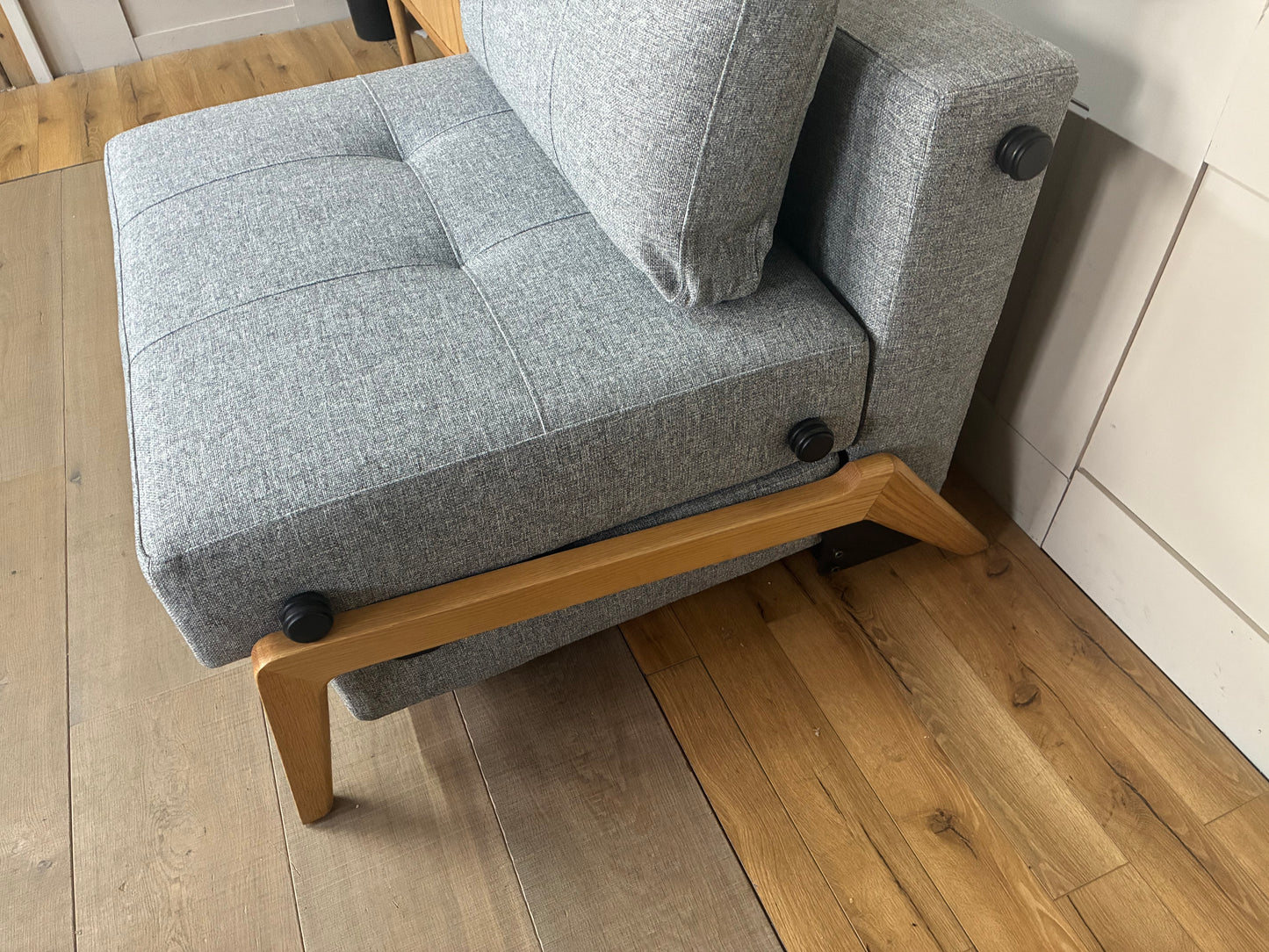 Innovation Living Cubed 90 Armchair Bed, Twist Granite Rrp £1199 R50