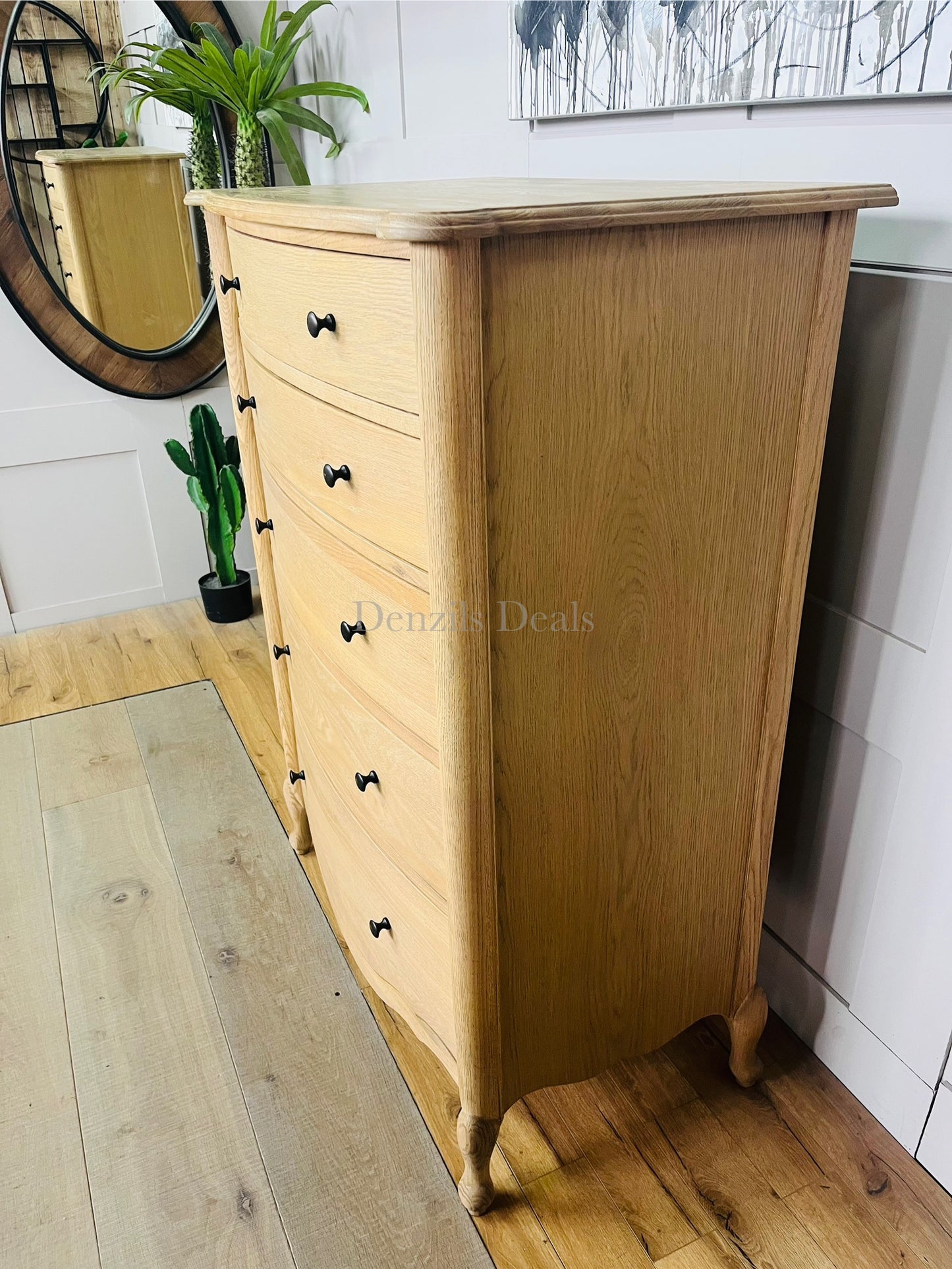 John Lewis Louis 5 Drawer Chest, Oak Rep £899