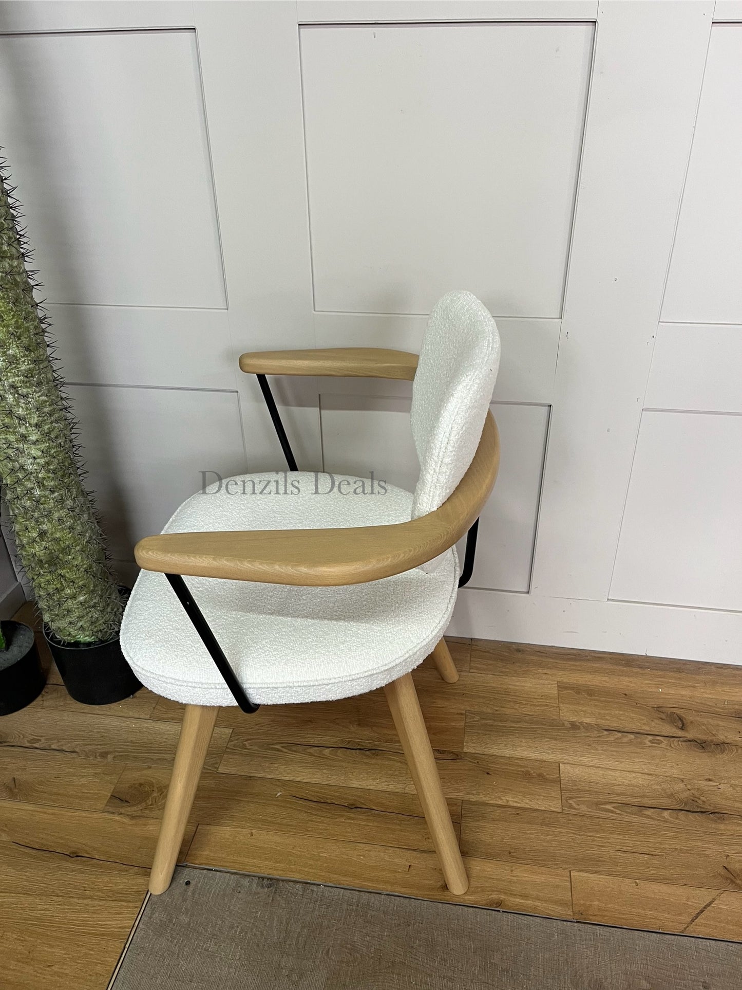 John Lewis Soren Office Chair, Ivory/Natural R52