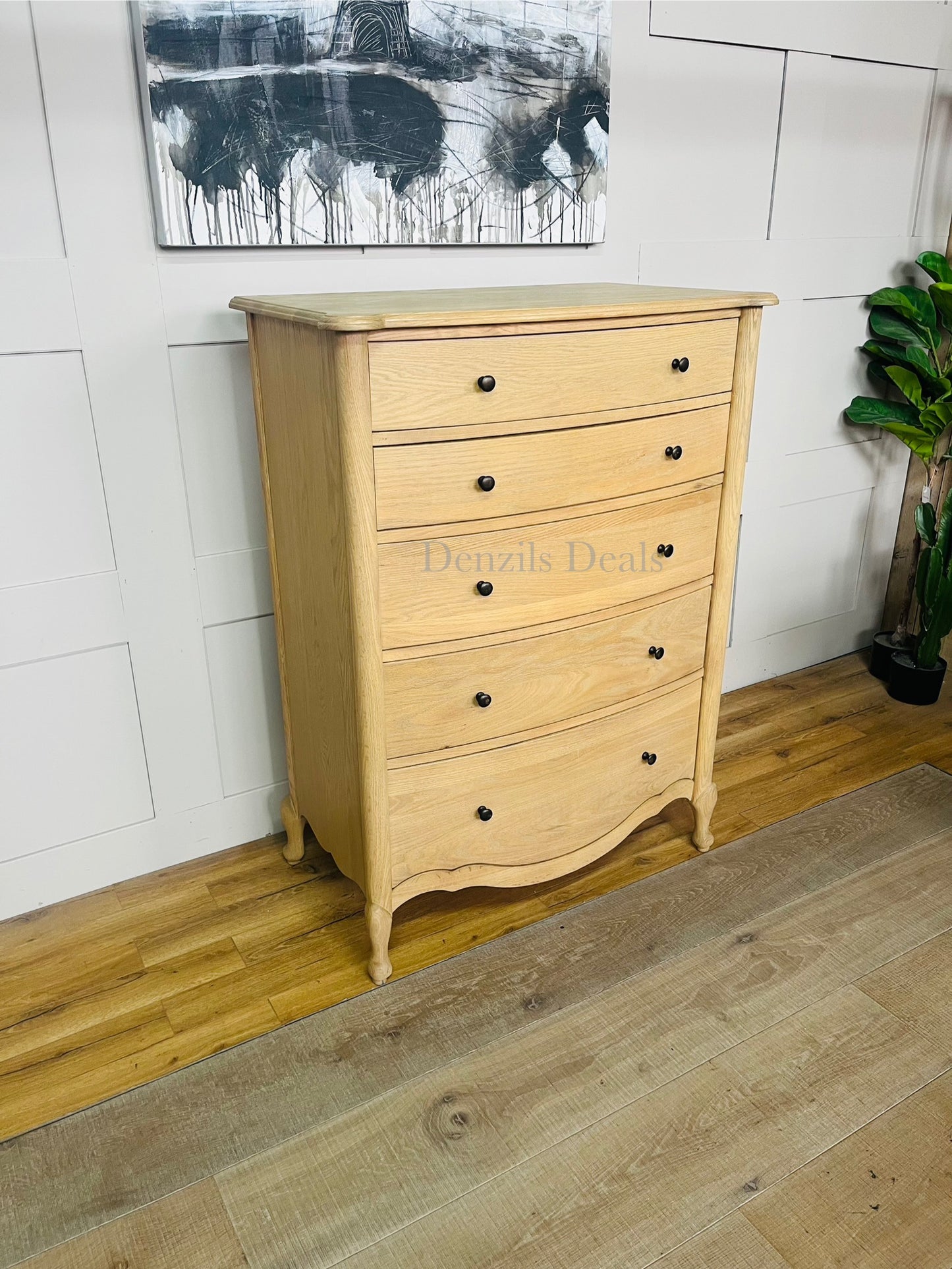 John Lewis Louis 5 Drawer Chest, Oak Rep £899