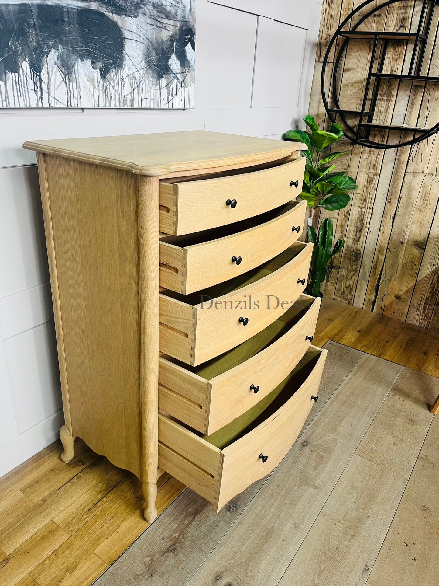 John Lewis Louis 5 Drawer Chest, Oak Rep £899