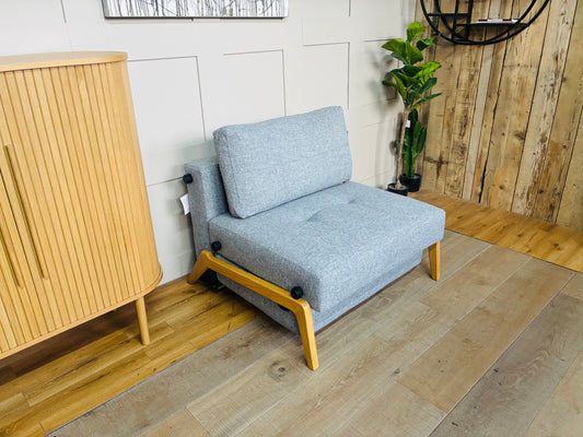 Innovation Living Cubed 90 Armchair Bed, Twist Granite Rrp £1199 R50