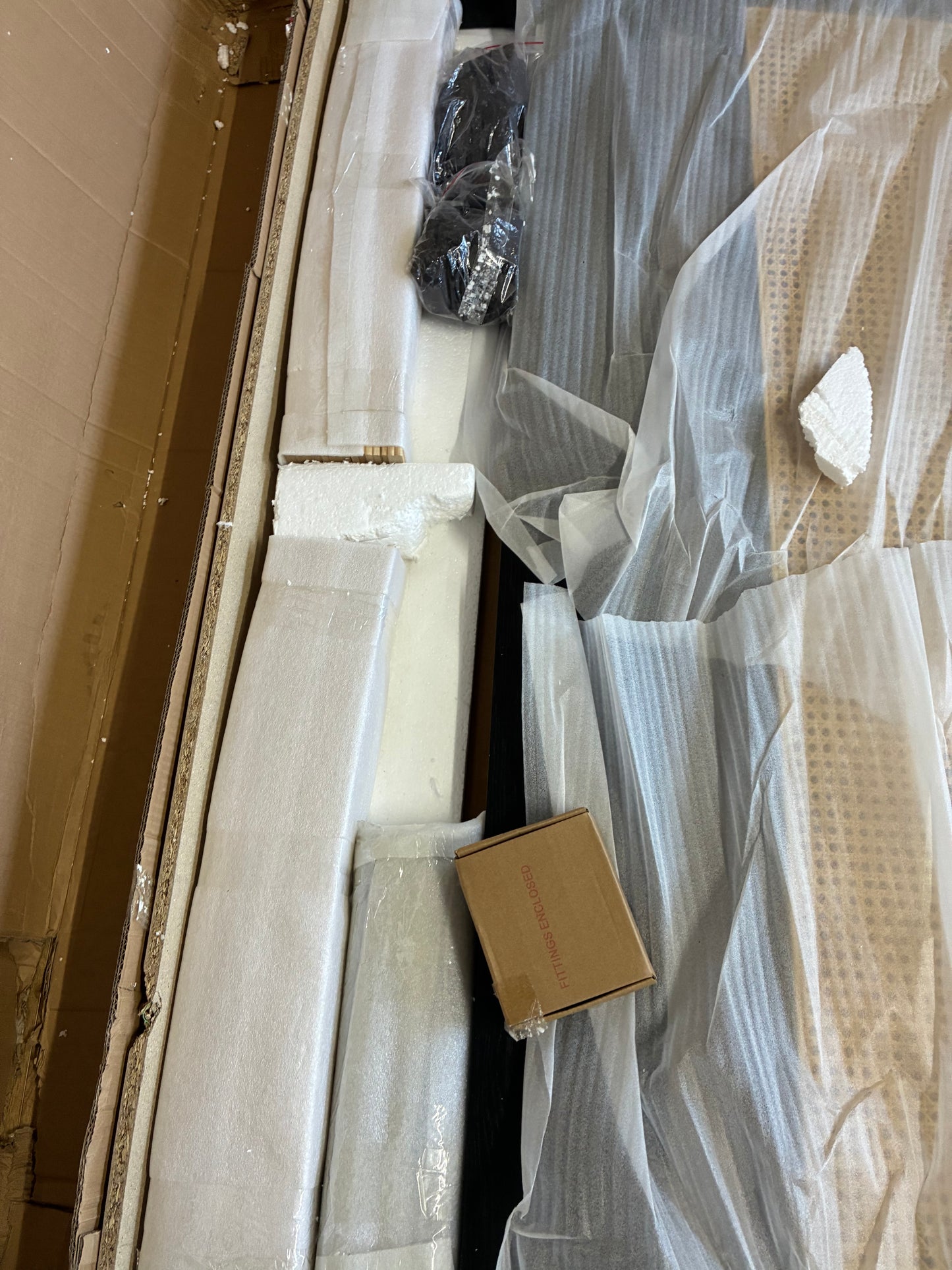 John Lewis Rattan Bed Frame, Double black Rrp £629