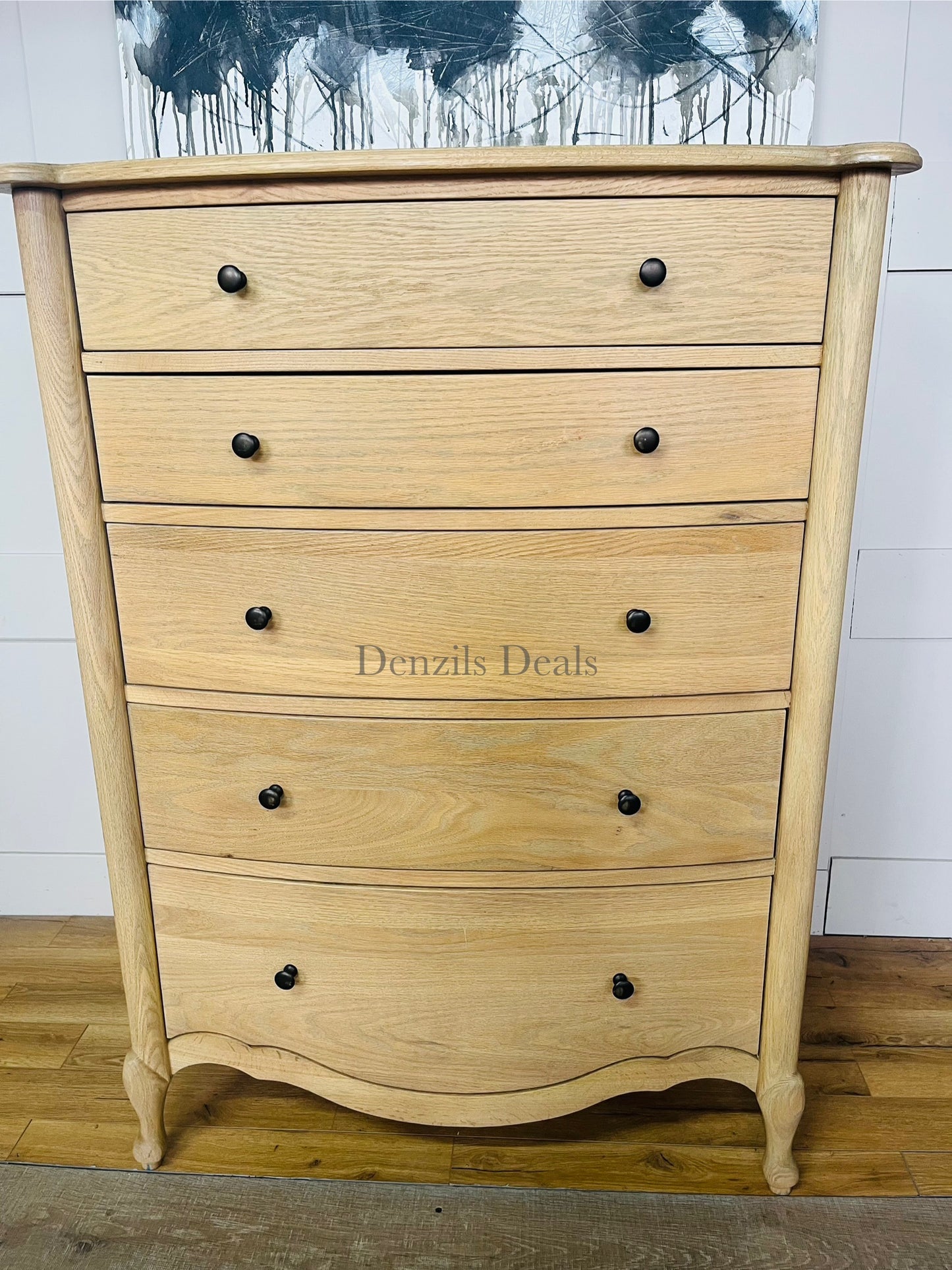 John Lewis Louis 5 Drawer Chest, Oak Rep £899
