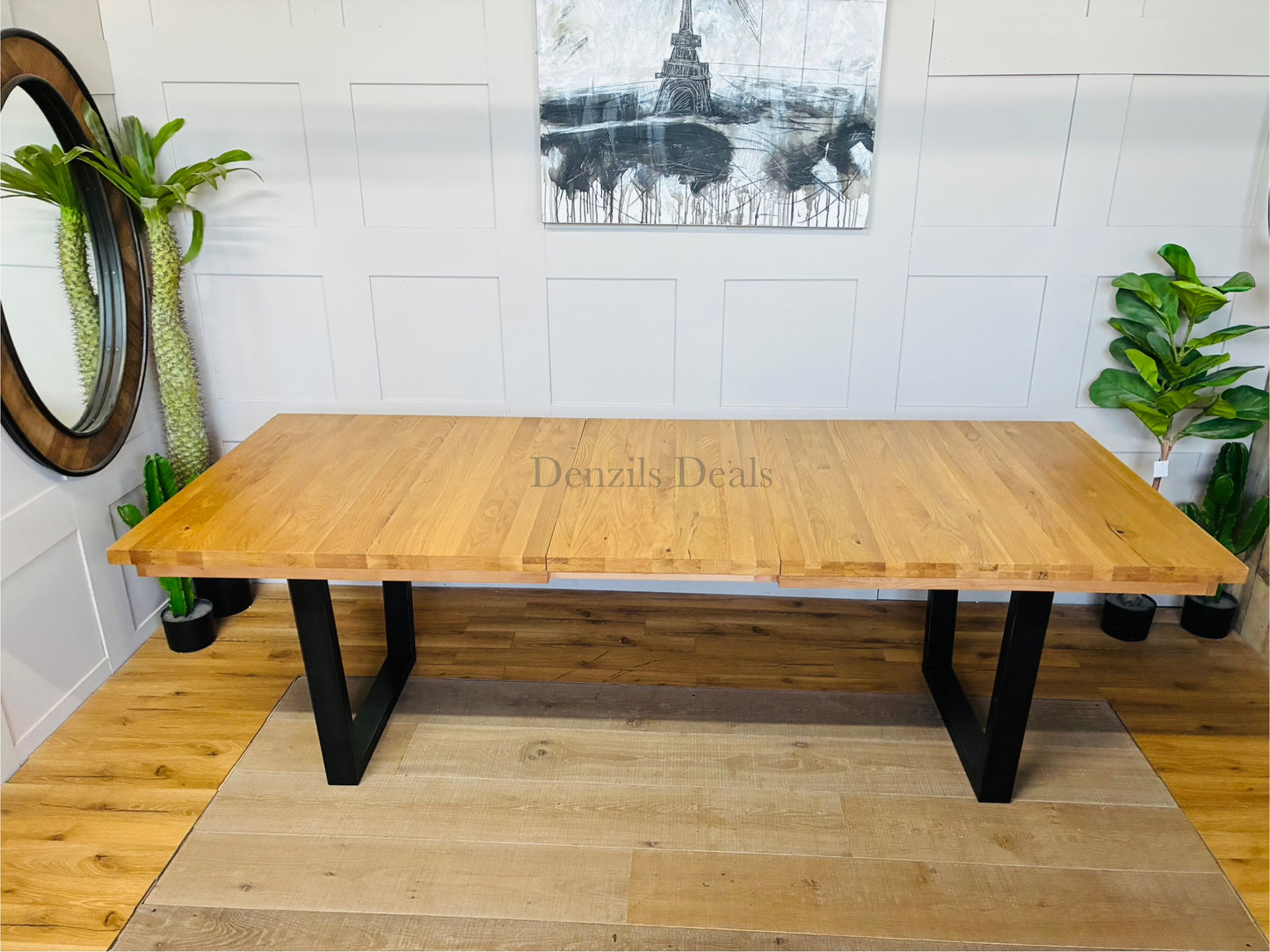 John Lewis Calia 8-10 Seater Extending Dining Table, Oak R41 Rrp 999d