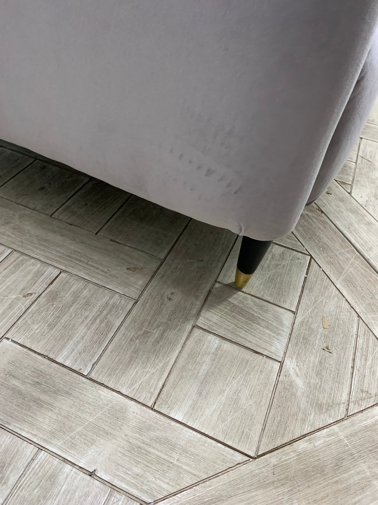 John Lewis & Partners Meghan Fluted Back Petite Sofa, Velvet. Dark Leg