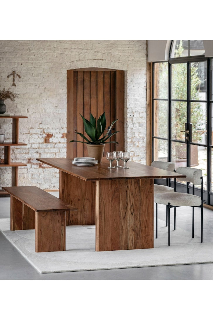 Gallery Home Natural Eddleston Large 8 Seater Dining Table R61