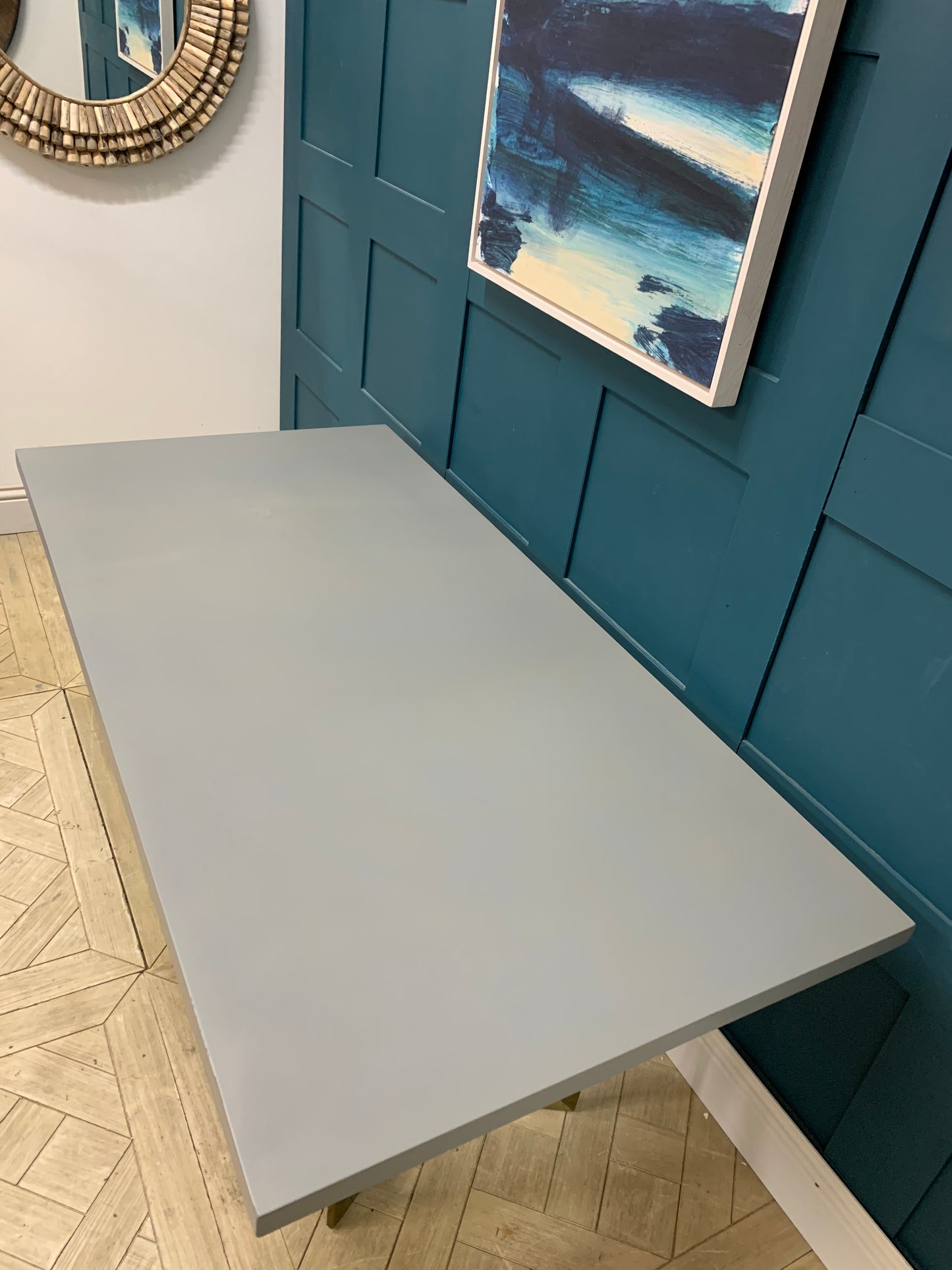 West Elm Tower Dining Table - Concrete (chri