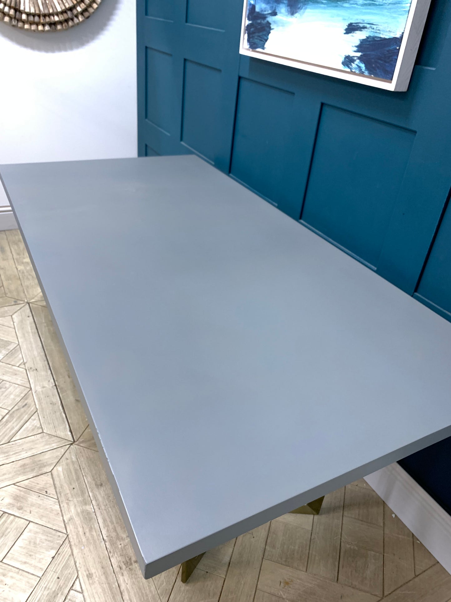 West Elm Tower Dining Table - Concrete (chri