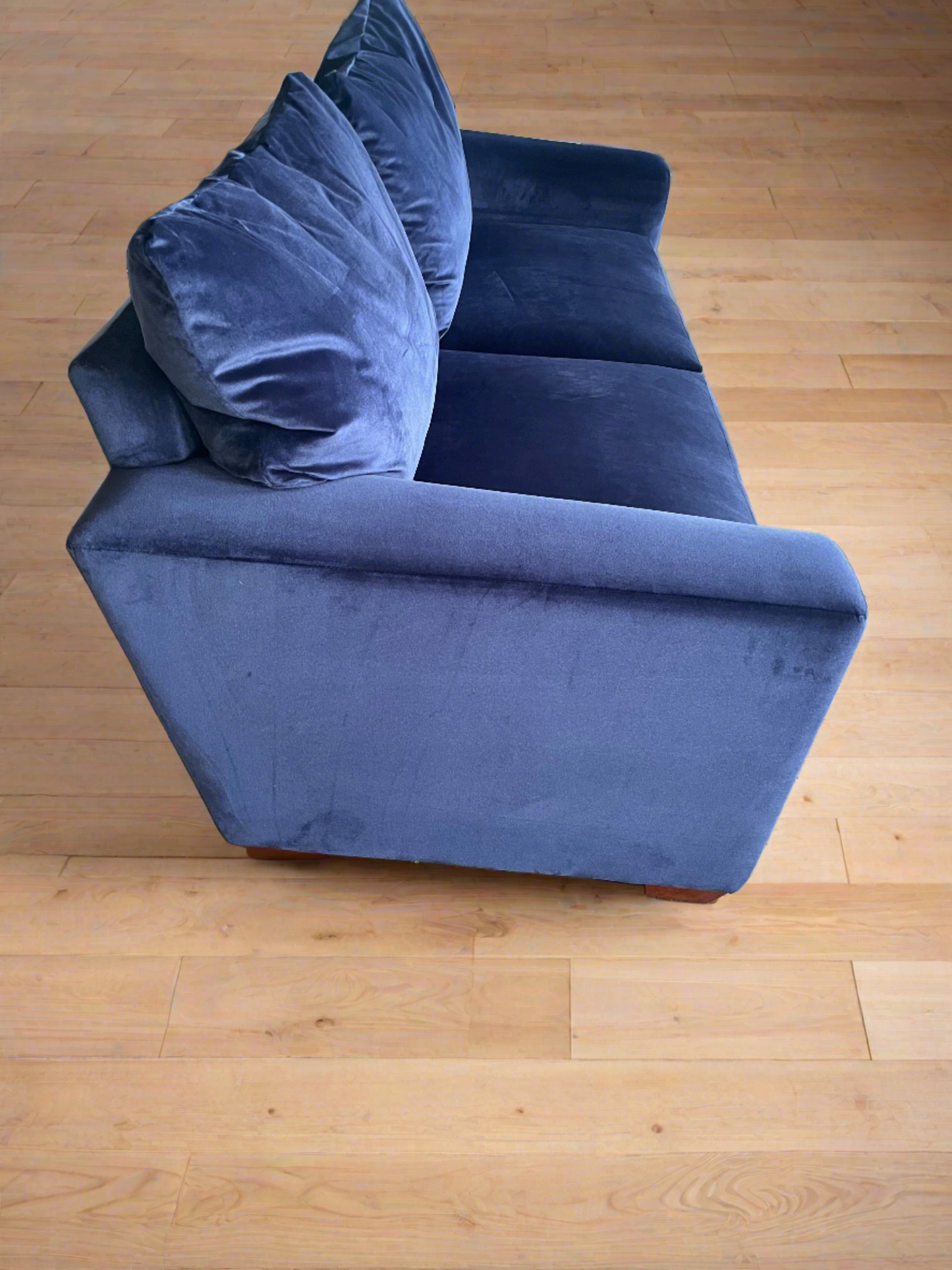 Clara Velvet Pillow Back 3 Seater Sofa and armchair