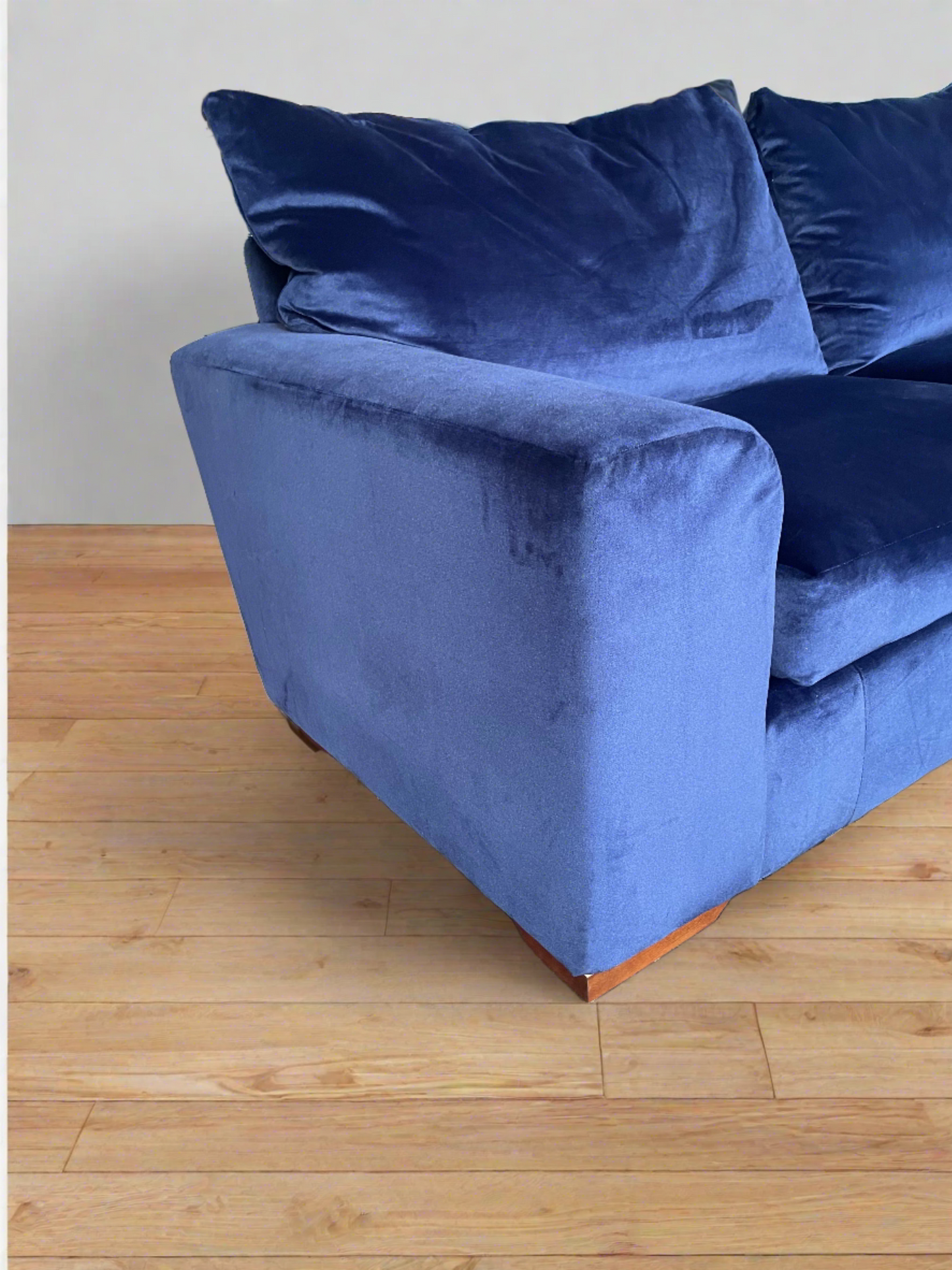 Clara Velvet Pillow Back 3 Seater Sofa and armchair