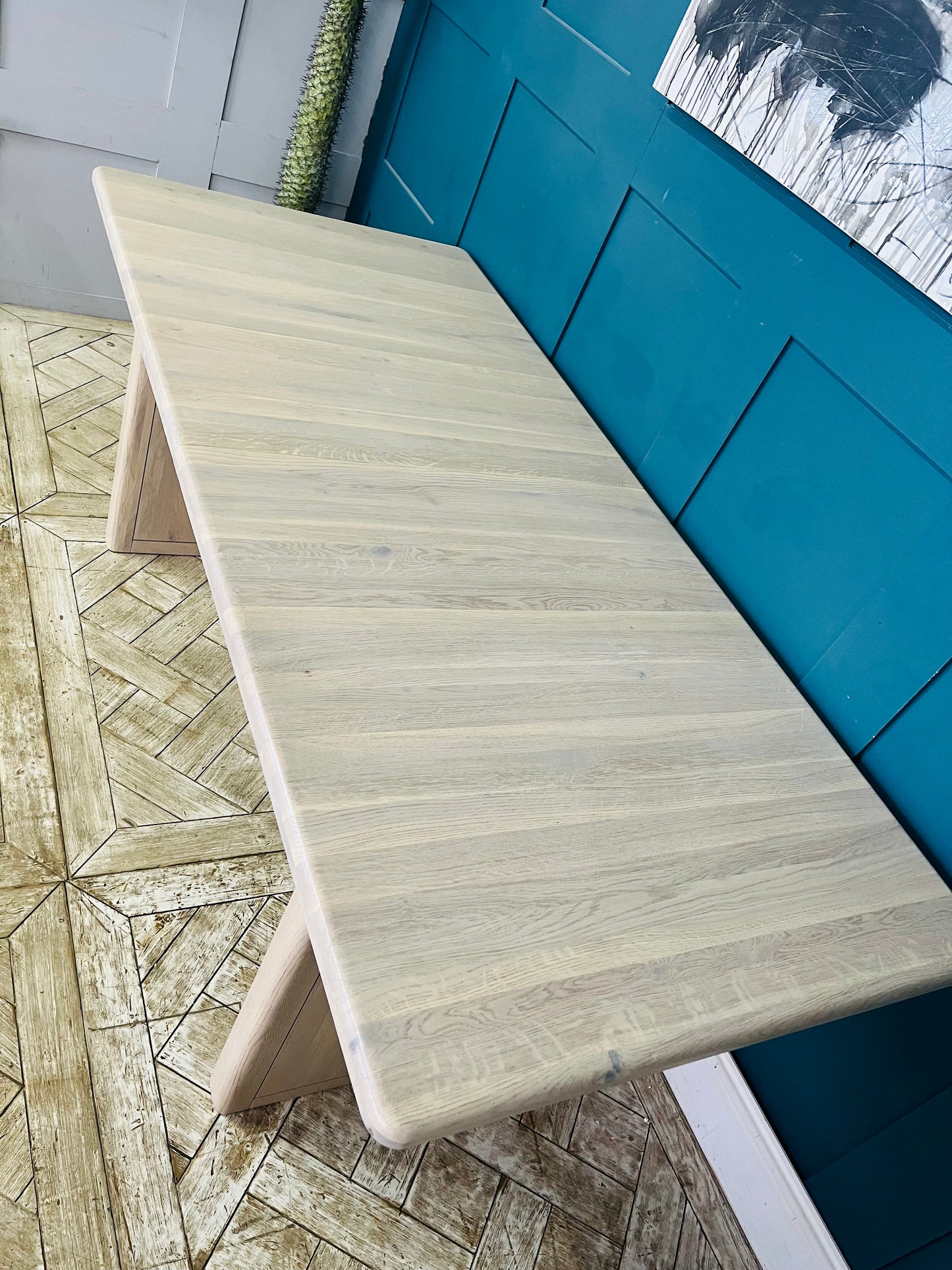 GATSBY Washed Oak Extending Dining Table