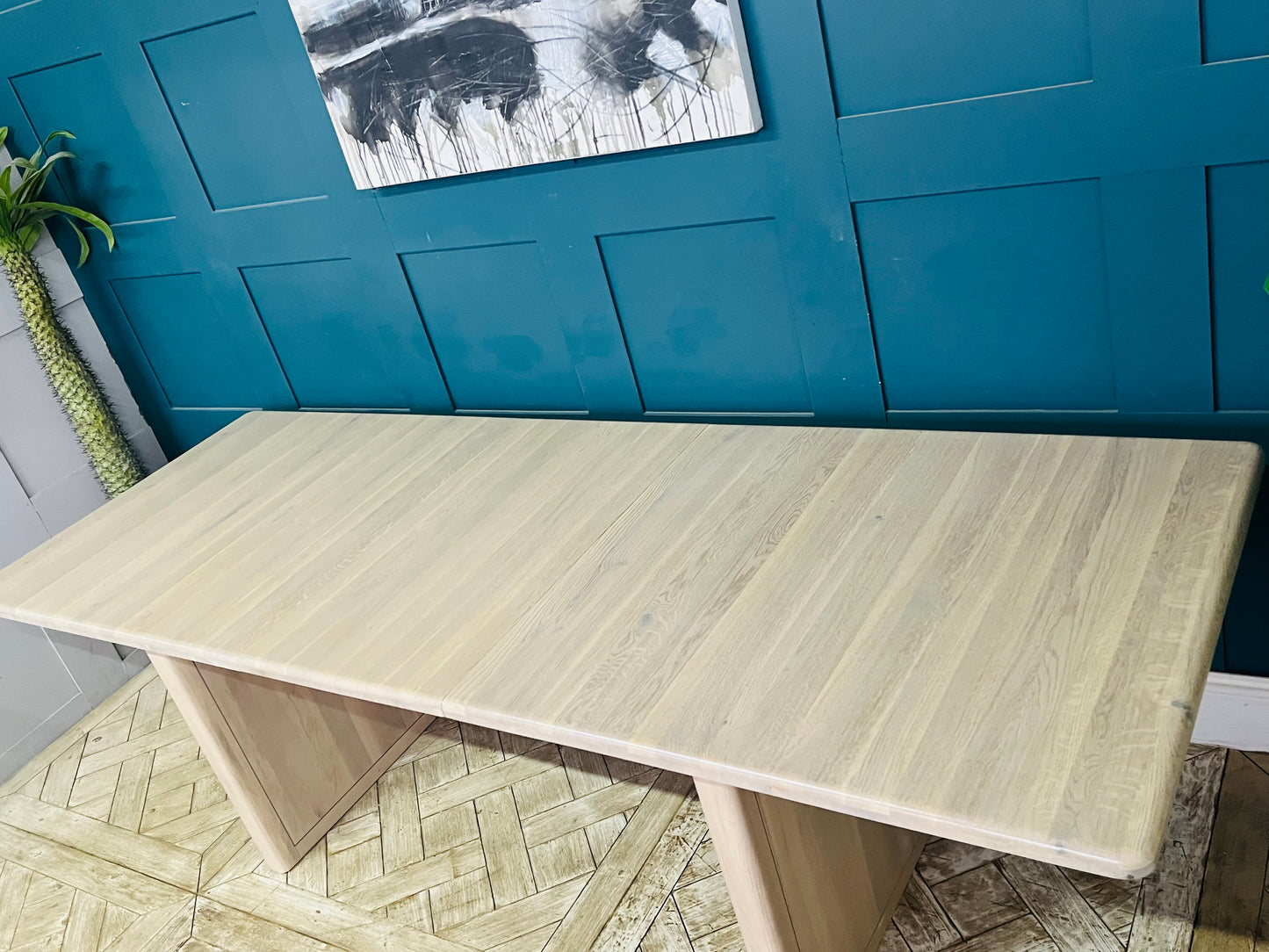 GATSBY Washed Oak Extending Dining Table