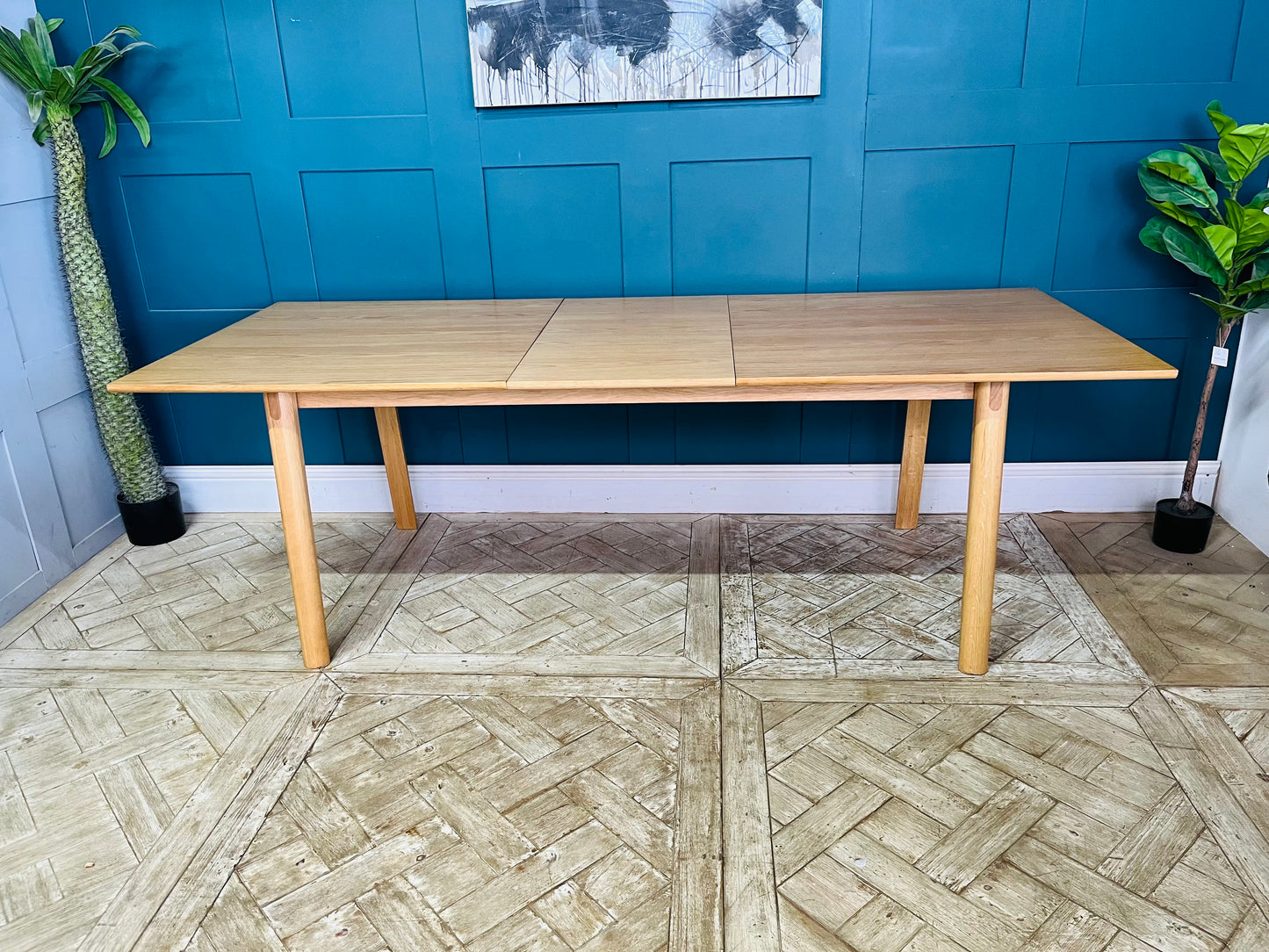 John Lewis Notch 6-8 Seater Extending Dining Table, Oak 1