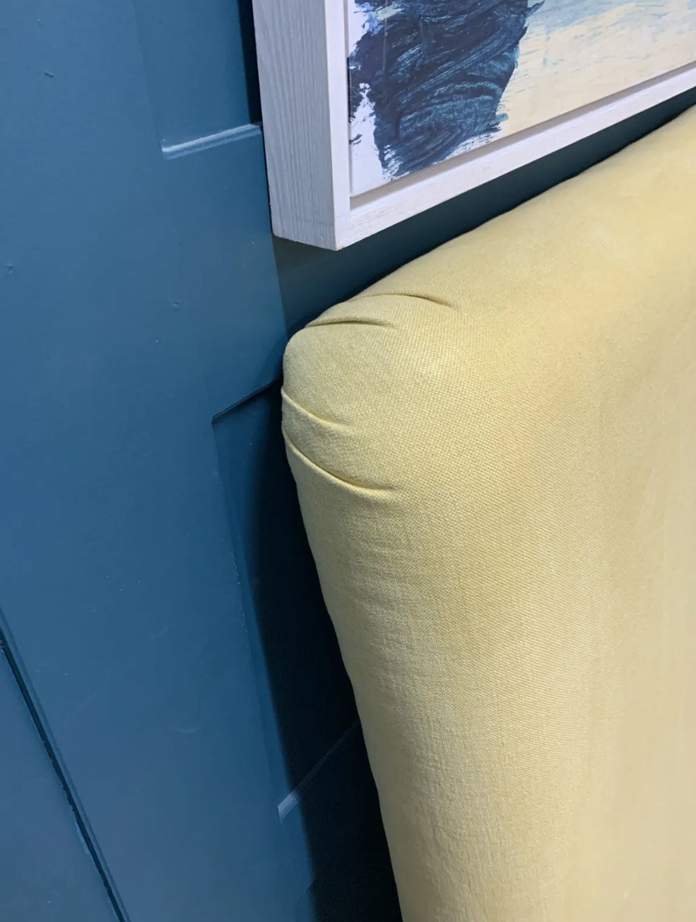 Loaf Single Ruffle Headboard In Lemond Drizzle Brushed Cotton #9211/9