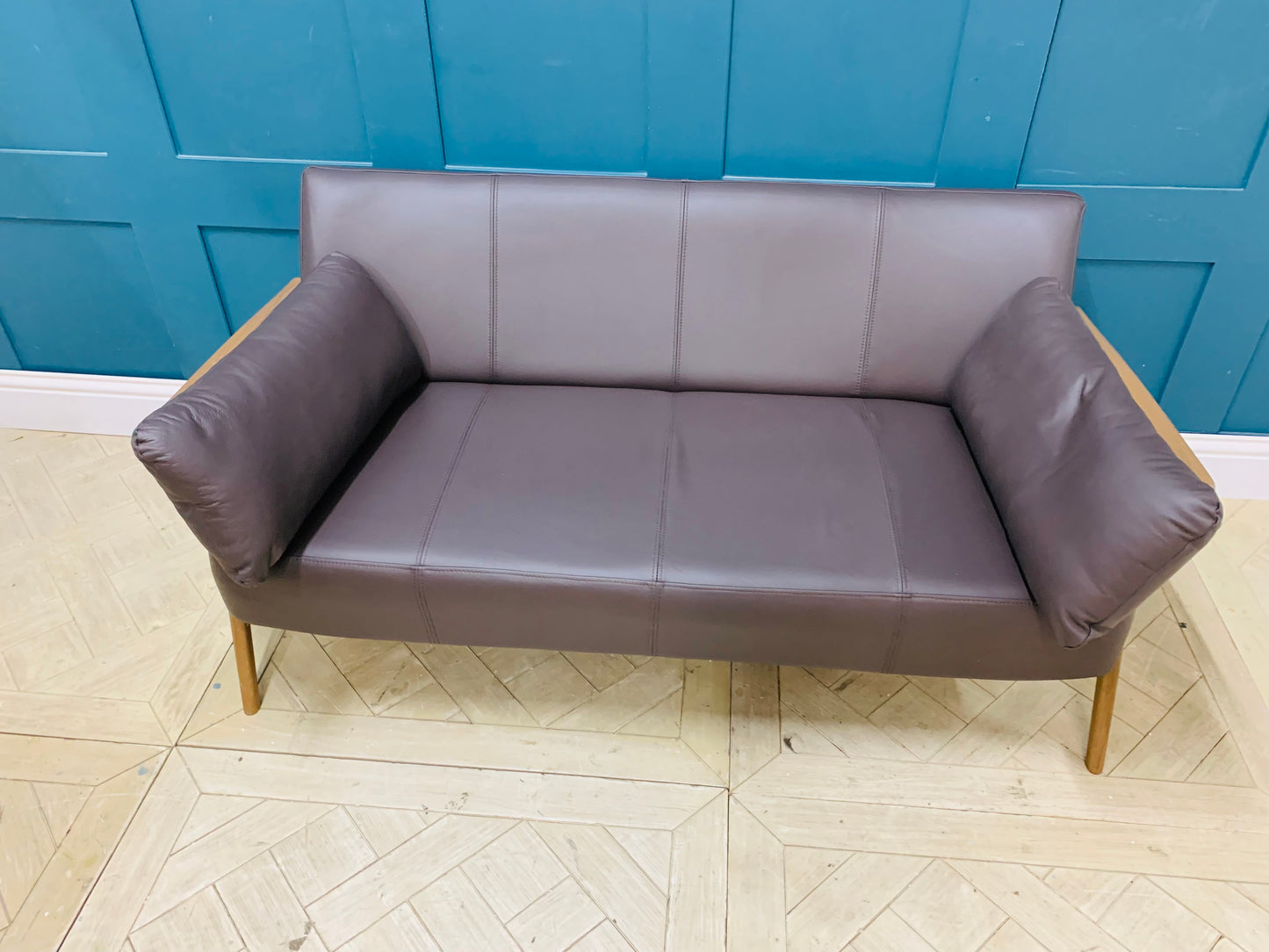 John Lewis Hendricks Medium 2 Seater Leather Sofa #9421/16