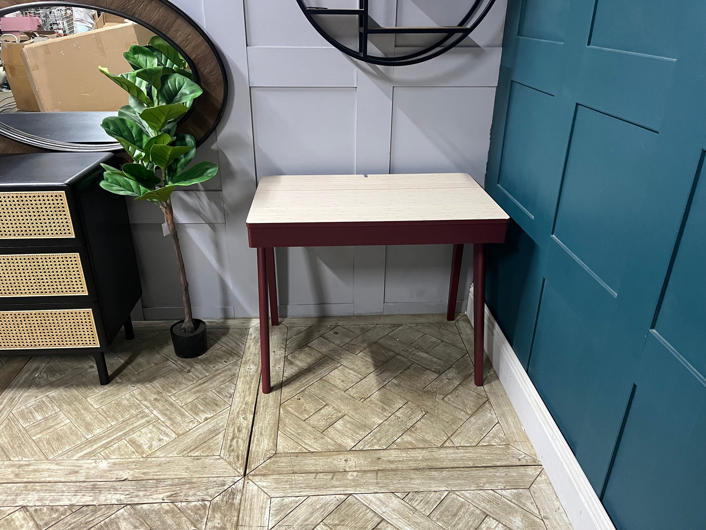 John Lewis ANYDAY Lift Storage Desk, Red RRP £249