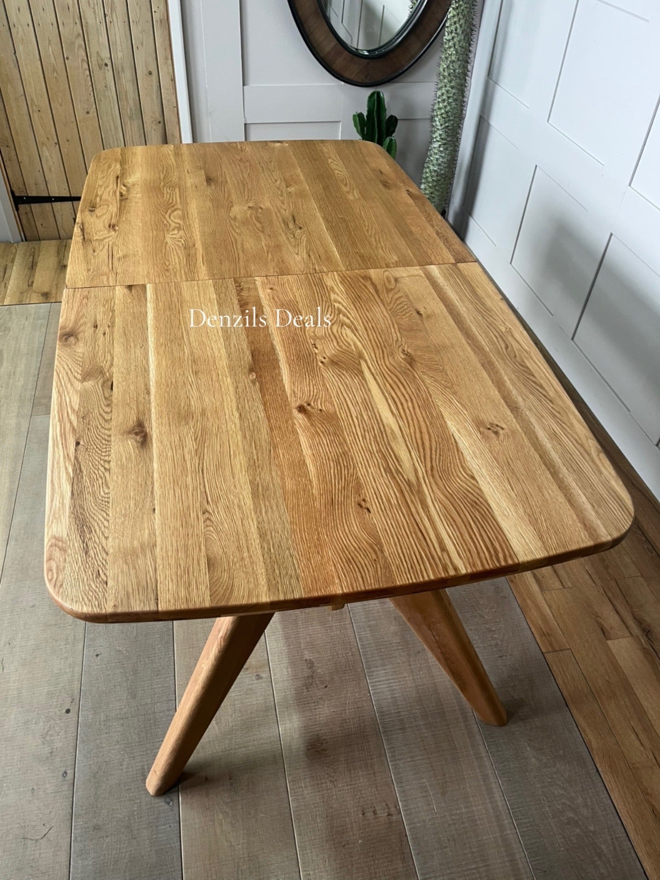BENTLEY Natural Solid Oak 8-10 Seater Extendable Dining Table Rrp £1079