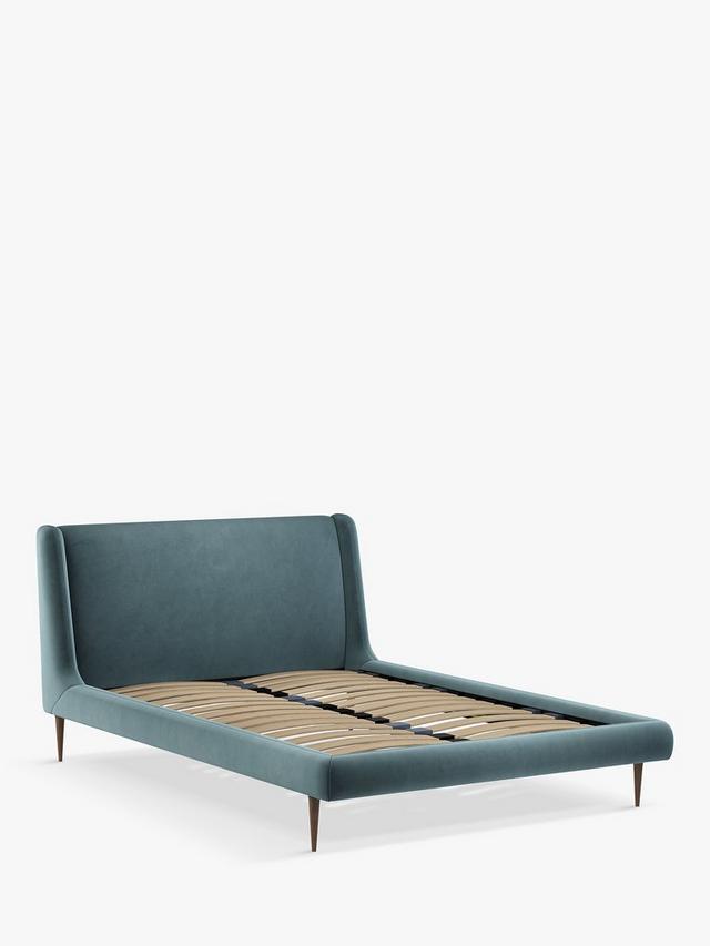 John Lewis Mid-Century Sweep Upholstered Bed Frame, Super King size