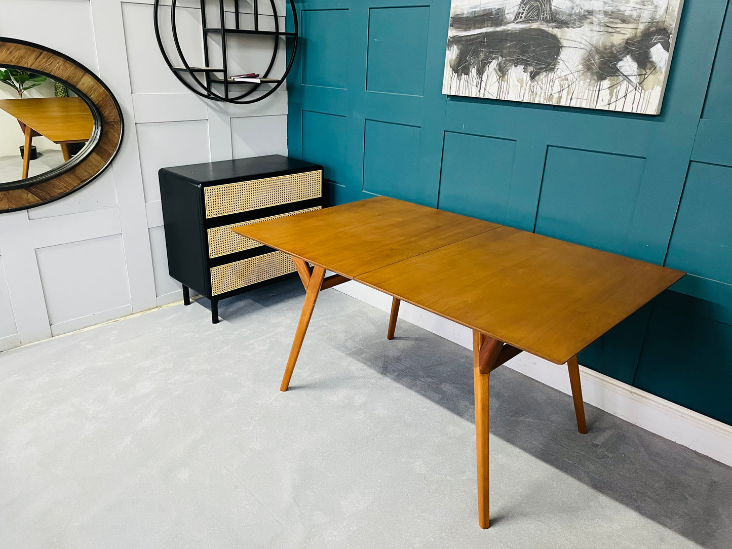 West elm Mid Century Extendable dining table 152cm - 203cm R14