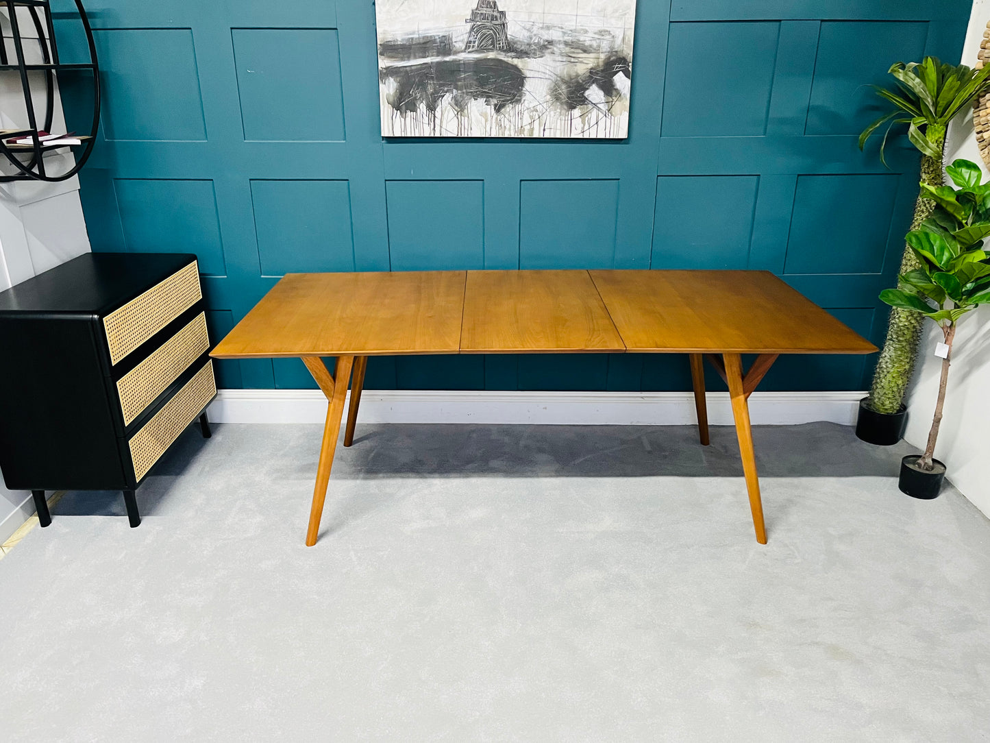 West elm Mid Century Extendable dining table 152cm - 203cm R14